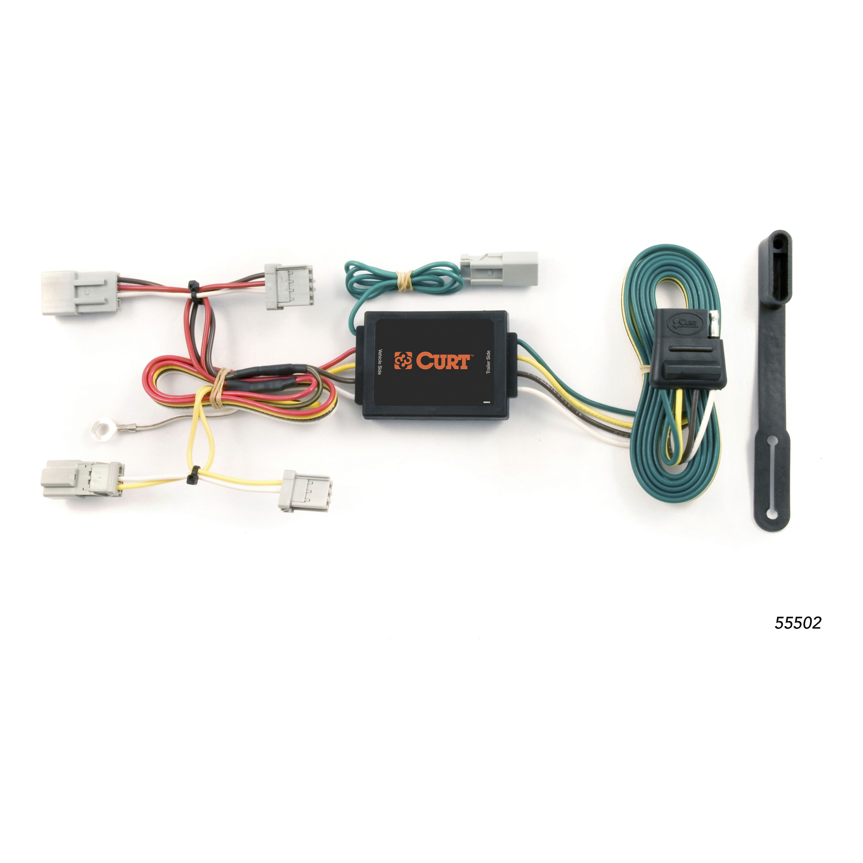 08 - 10 Honda Accord Sedan Curt 1-1/4", Class 1 Trailer Tow Hitch + 4-flat Wiring Kit 11496 thumbnail 1