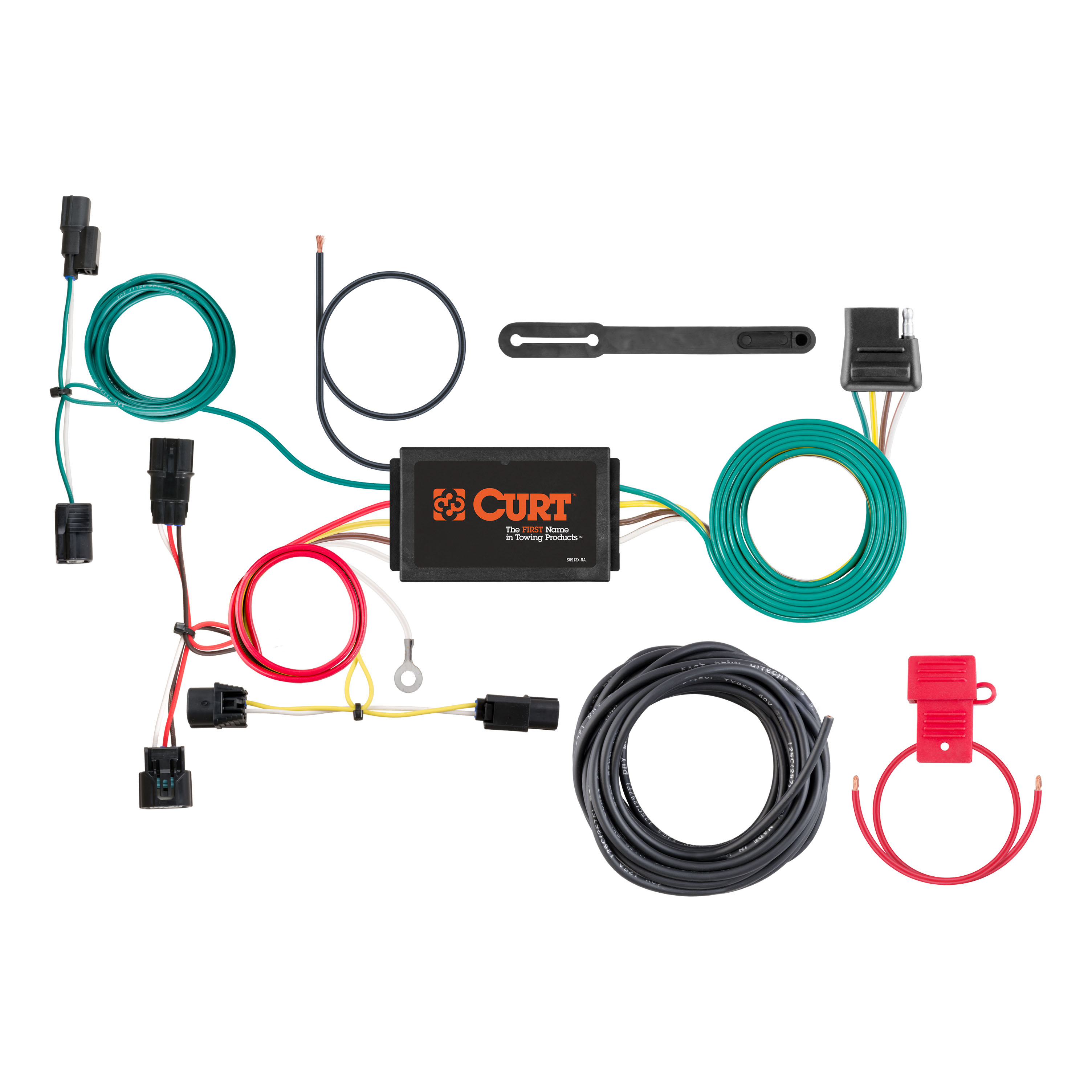15 - 20 Honda Fit Curt 1-1/4", Class 1 Trailer Tow Hitch + 4-flat Wiring Kit 11406 thumbnail 1