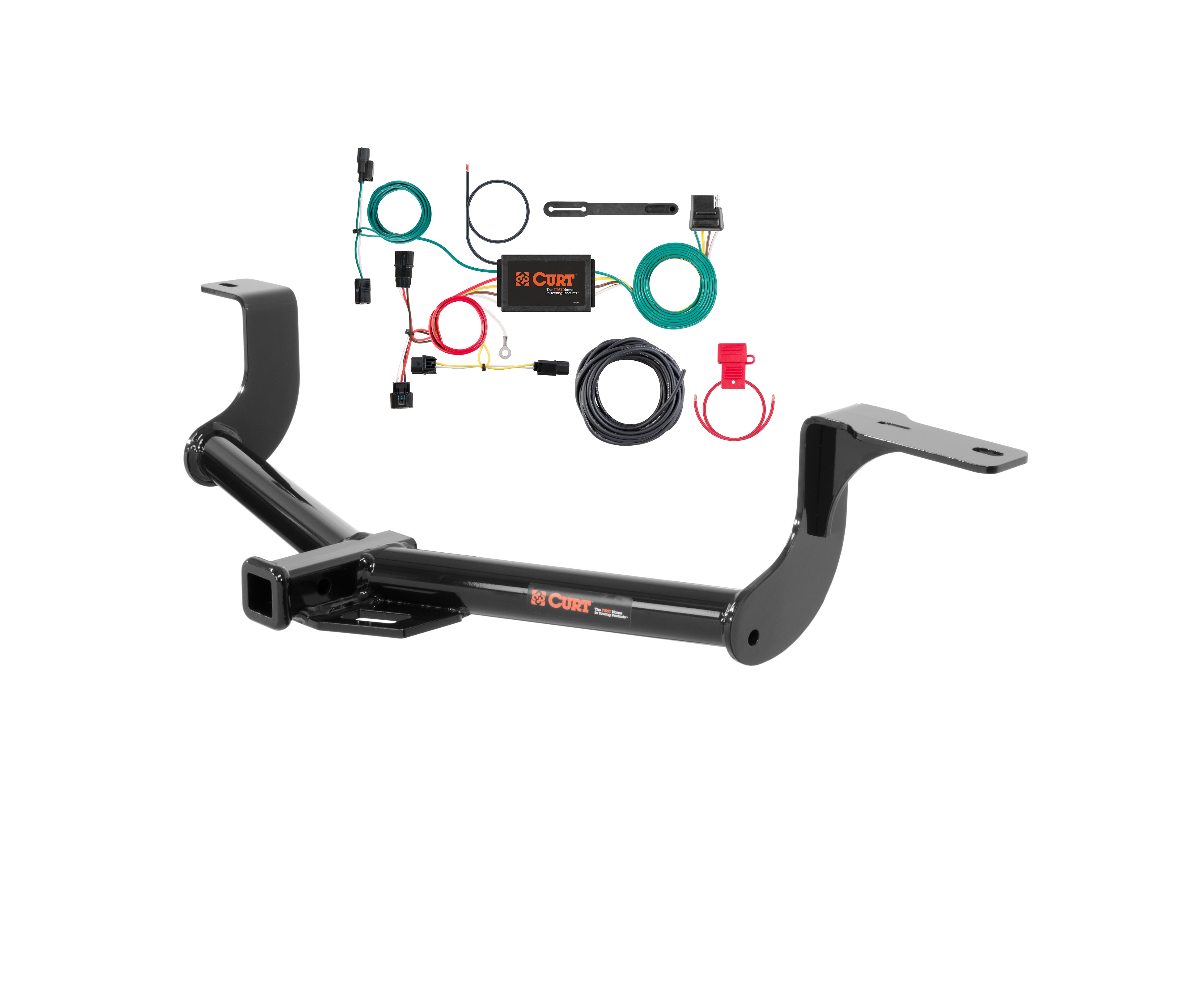 15 - 20 Honda Fit Curt 1-1/4", Class 1 Trailer Tow Hitch + 4-flat Wiring Kit 11406 thumbnail 0