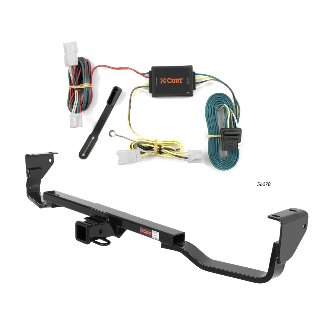 2007 - 2009 Hyundai Santa Fe Curt 2", Class 3 Trailer Tow Hitch + 4-flat Wiring Kit 13538 thumbnail 0