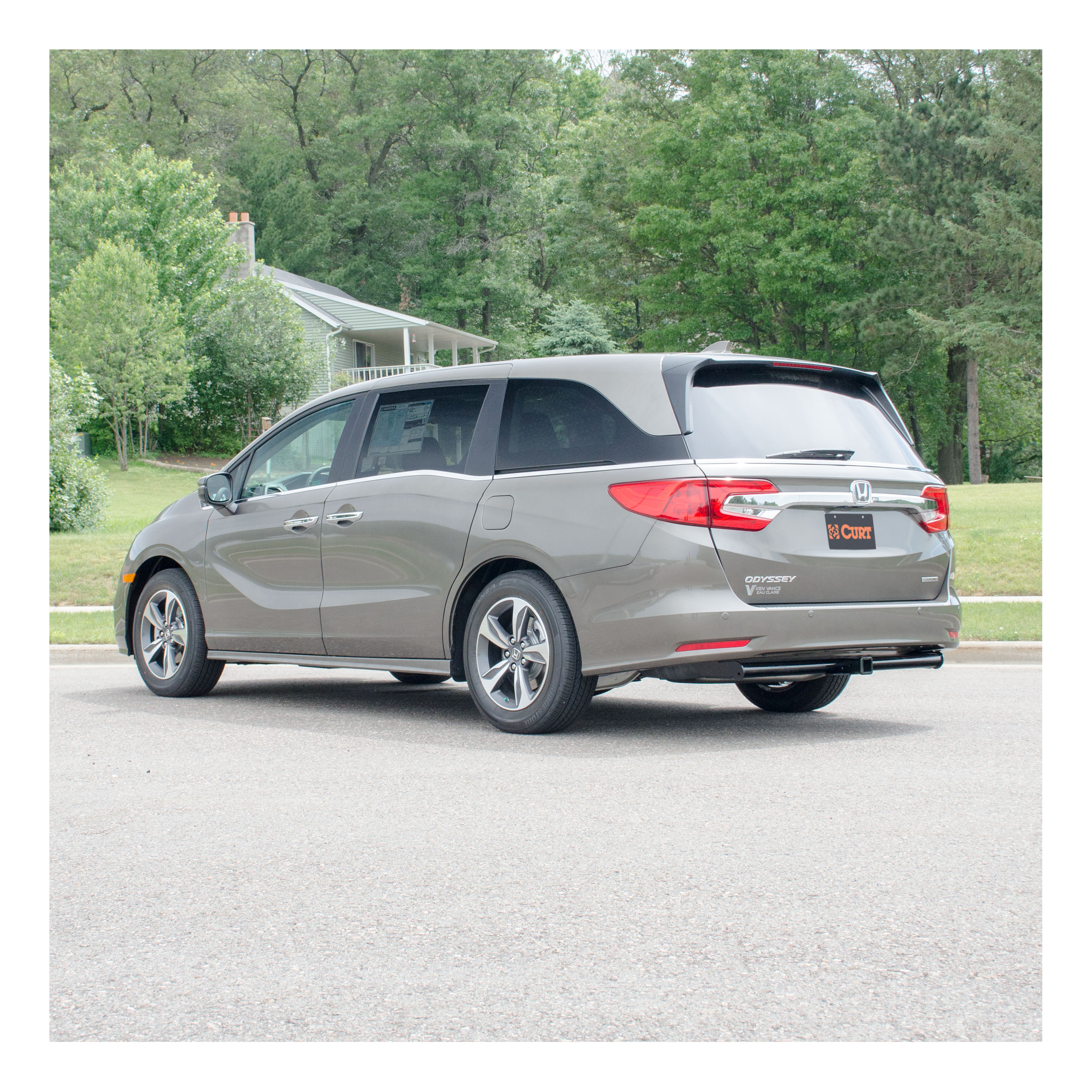 2018 - 2026 Honda Odyssey Curt 2", Class 3 Trailer Tow Hitch + 4-flat Wiring Kit 13370 thumbnail 4