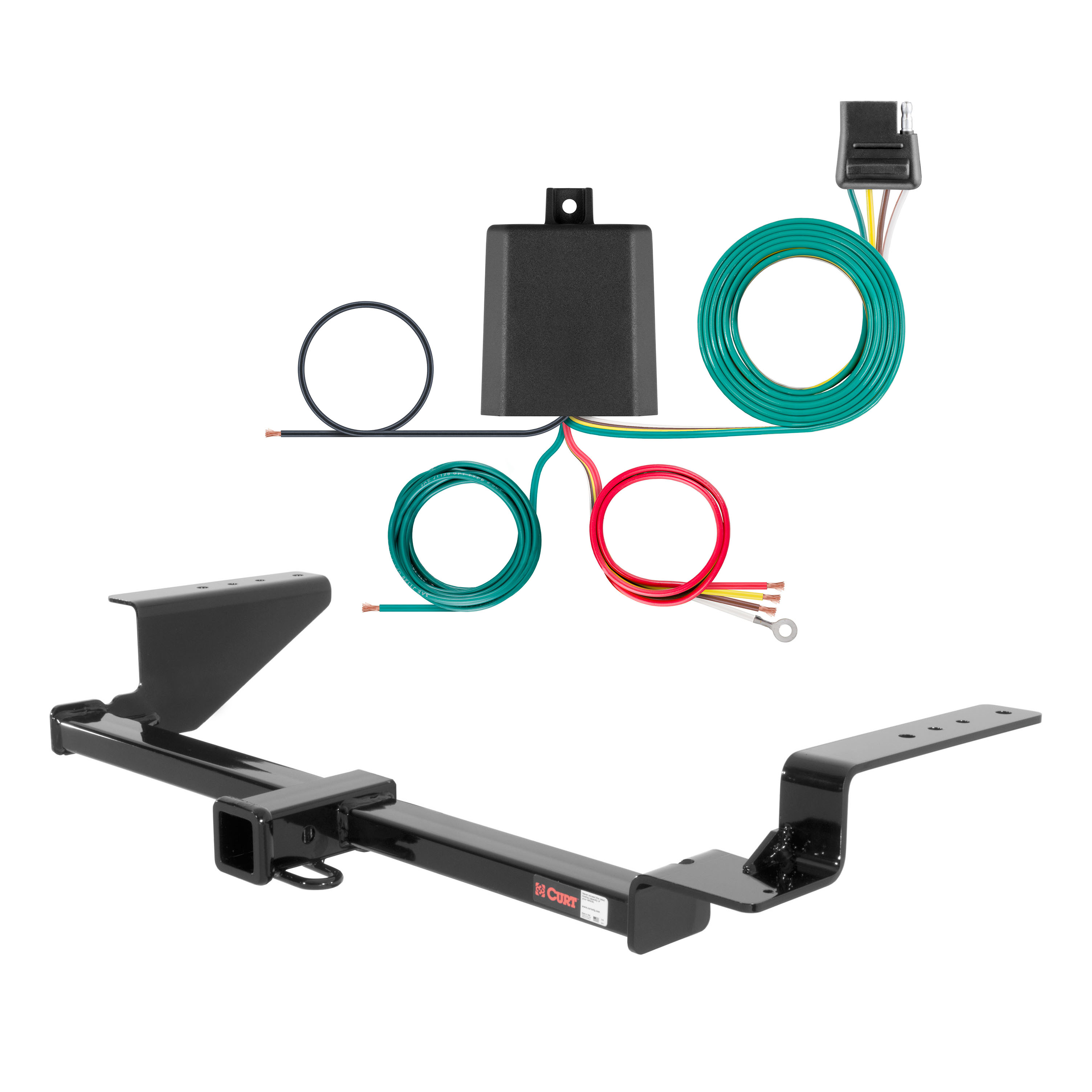 02 - 06 Honda CR-V Curt 2", Class 3 Trailer Tow Hitch + 4-flat Wiring Kit 13535 thumbnail 0
