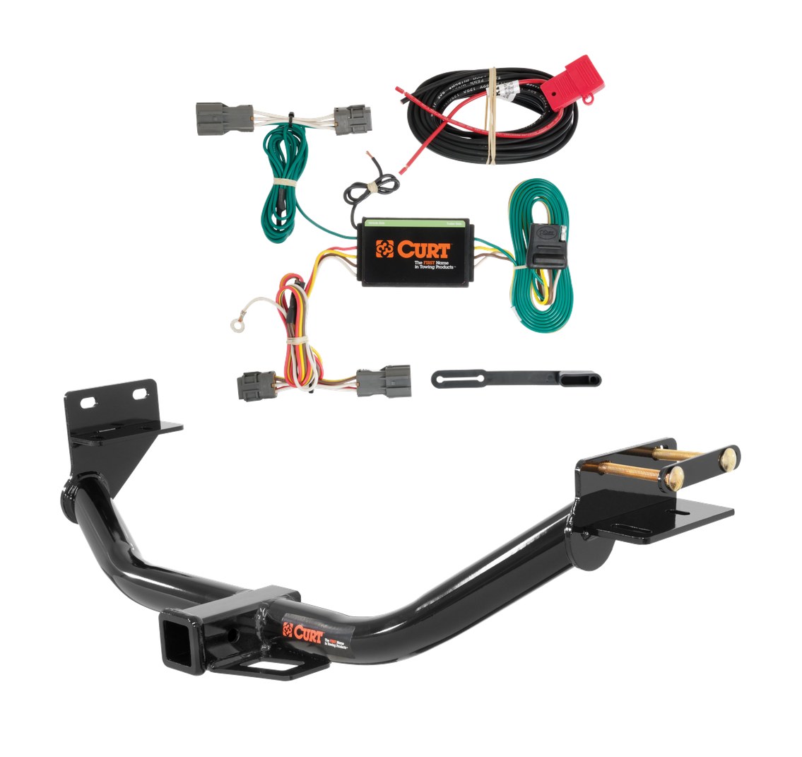2013 - 2018 Hyundai Santa Fe Sport Curt 2", Class 3 Trailer Tow Hitch + 4-flat Wiring Kit 13152 thumbnail 0