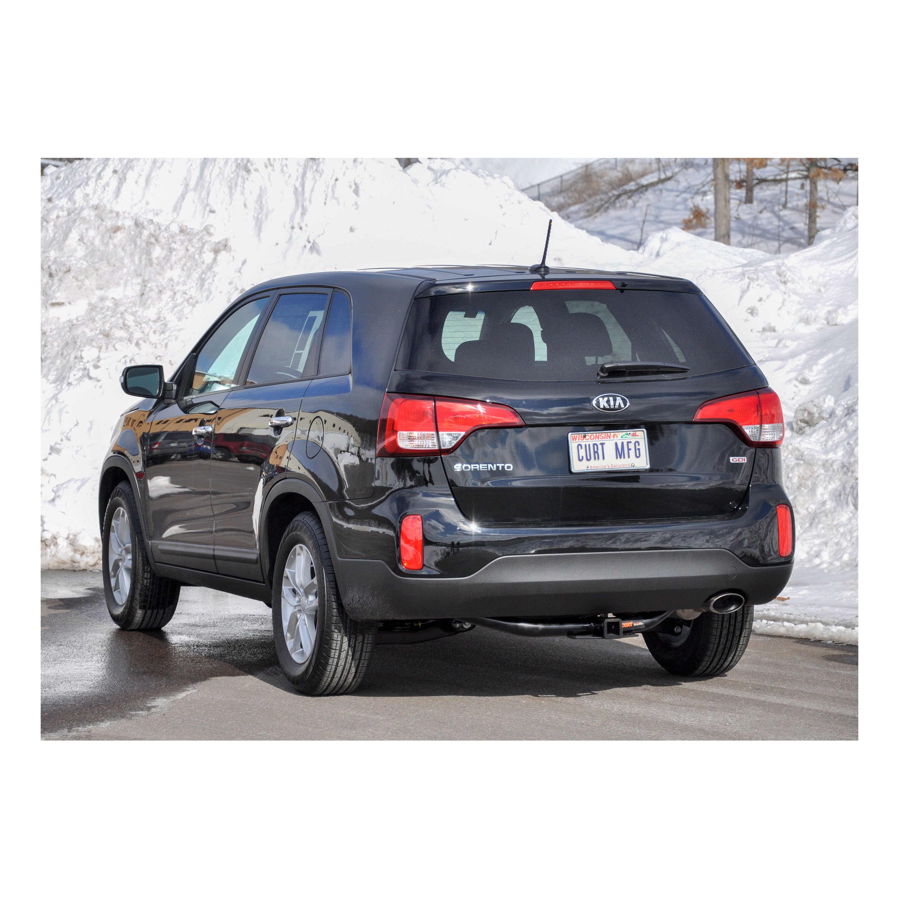 2013 - 2018 Hyundai Santa Fe Sport Curt 2", Class 3 Trailer Tow Hitch + 4-flat Wiring Kit 13152 thumbnail 4