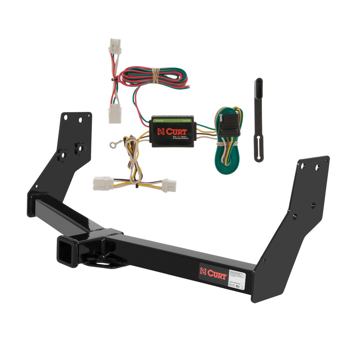 1997 - 2003 Infiniti QX4 Curt 2", Class 3 Trailer Tow Hitch + 4-flat Wiring Kit 13088 thumbnail 0