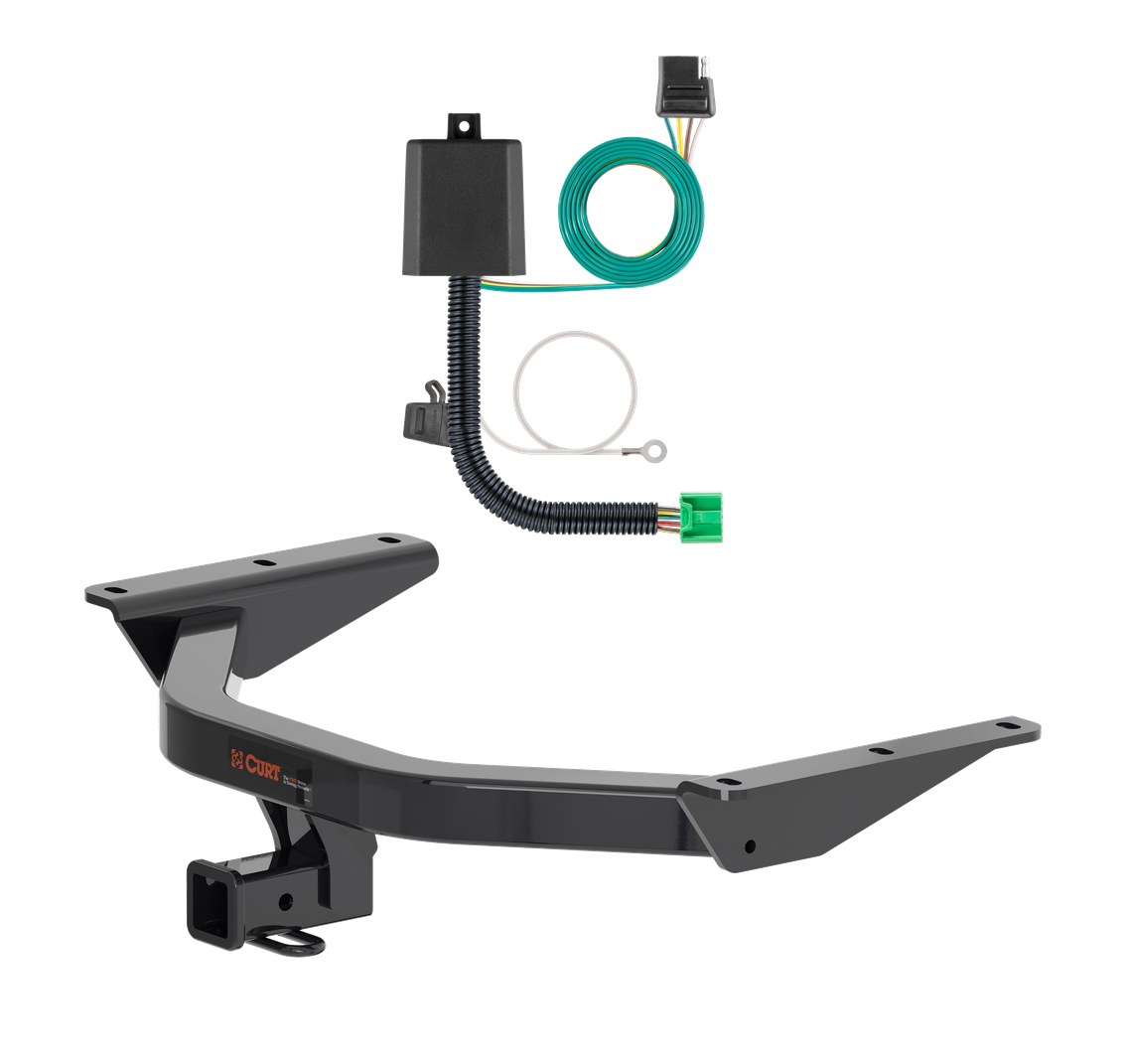 2023 - 2026 Honda Pilot Curt 2", Class 3 Trailer Tow Hitch + 4-flat Wiring Kit 13472 thumbnail 0