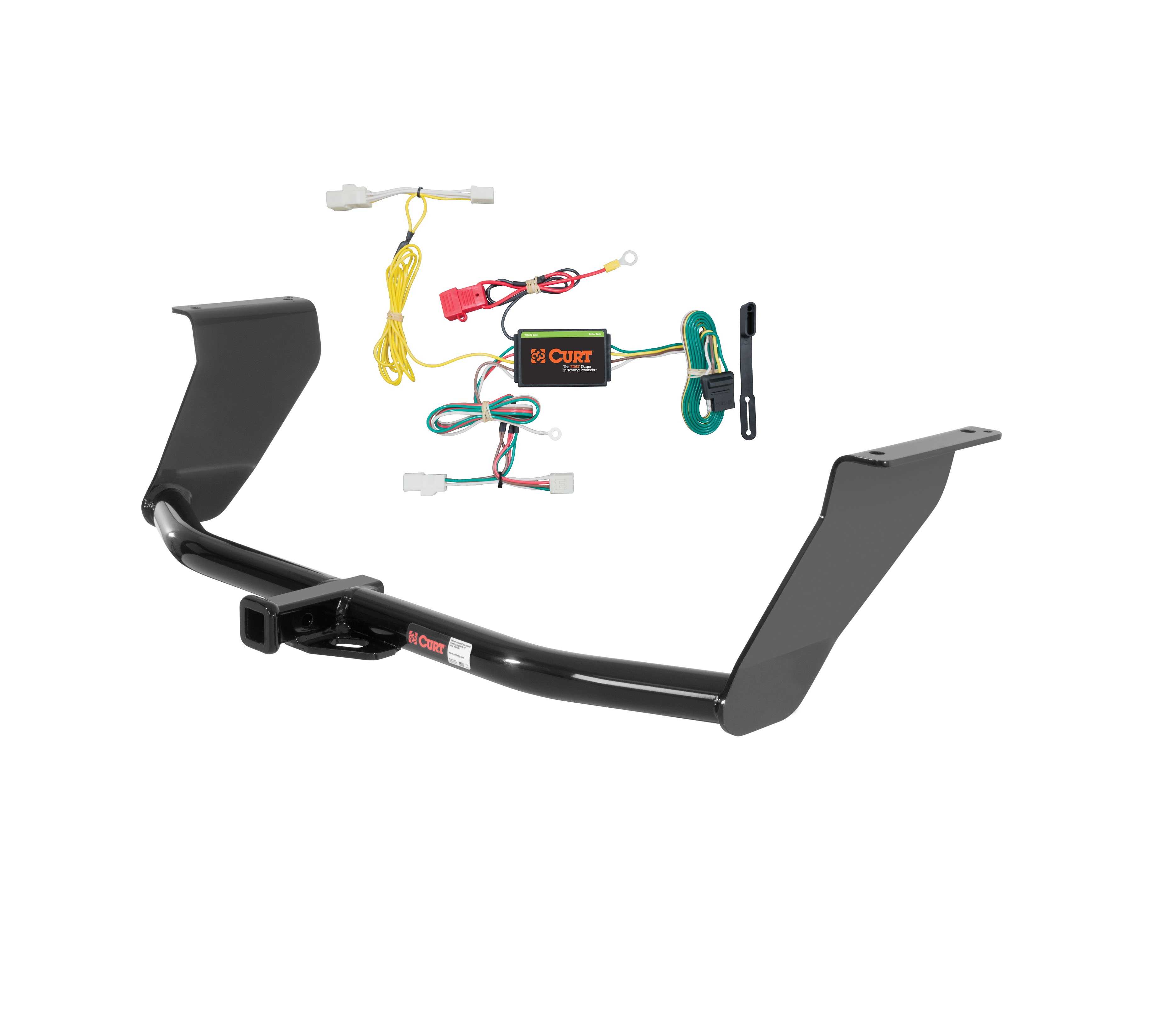 15 - 16 Hyundai Genesis Excluding 5.0 Curt 1-1/4", Class 2 Trailer Tow Hitch + 4-flat Wiring Kit 12086 thumbnail 0