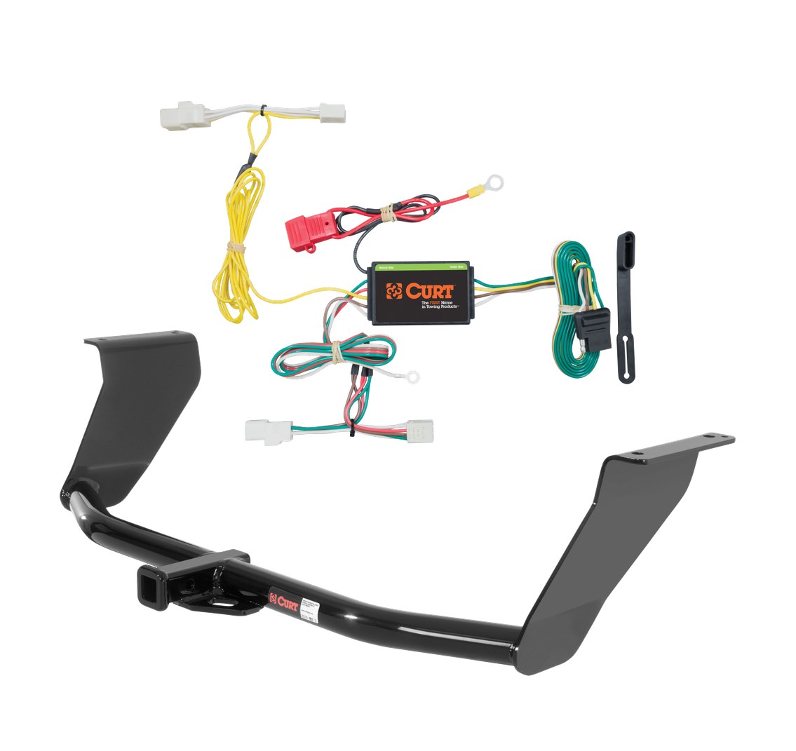 2015 - 2016 Hyundai Genesis Excluding 5.0 Curt 1-1/4", Class 2 Trailer Tow Hitch + 4-flat Wiring Kit 12086 thumbnail 0