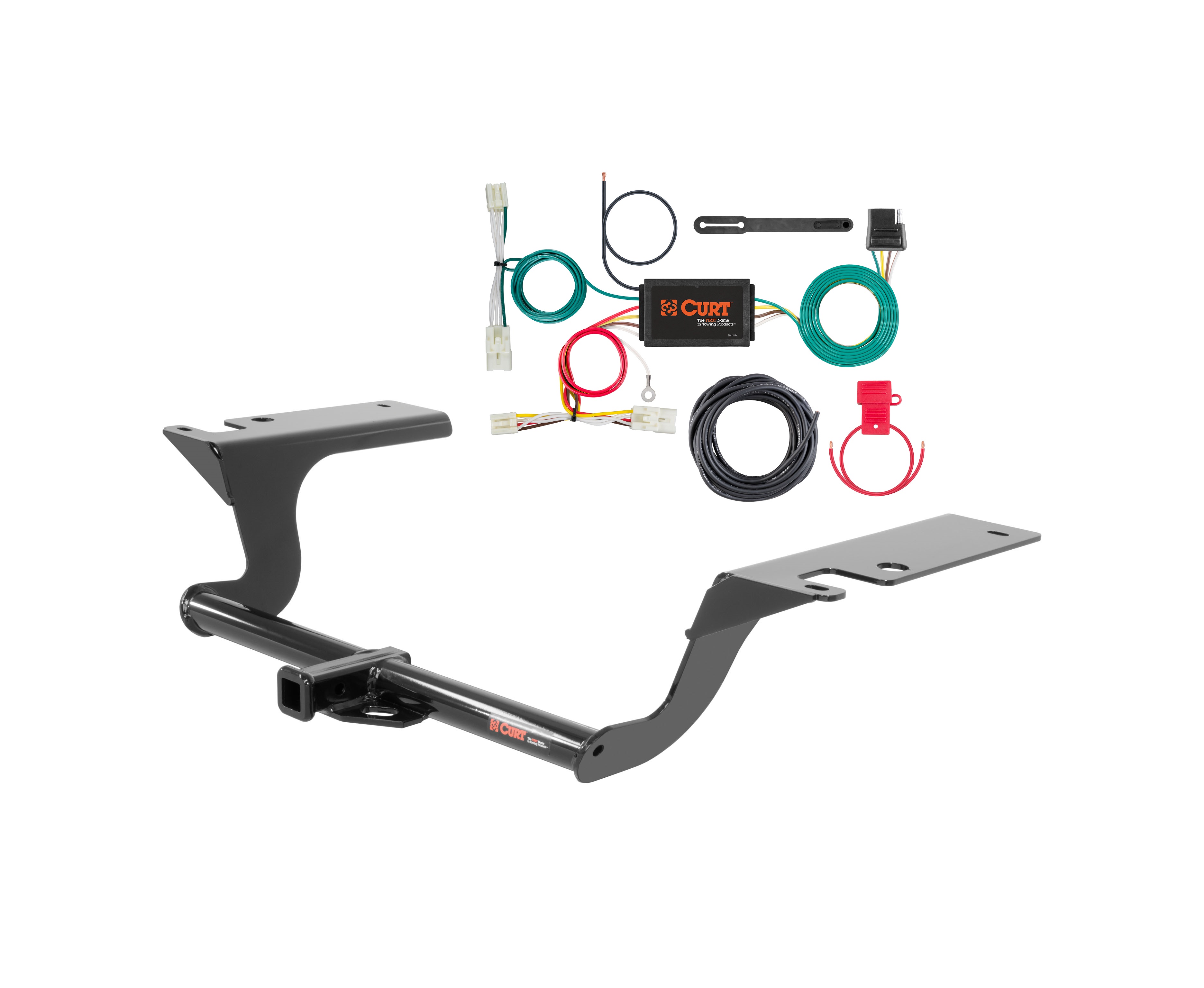 18 - 19 Hyundai Sonata Curt 1-1/4", Class 1 Trailer Tow Hitch + 4-flat Wiring Kit 11402 thumbnail 0