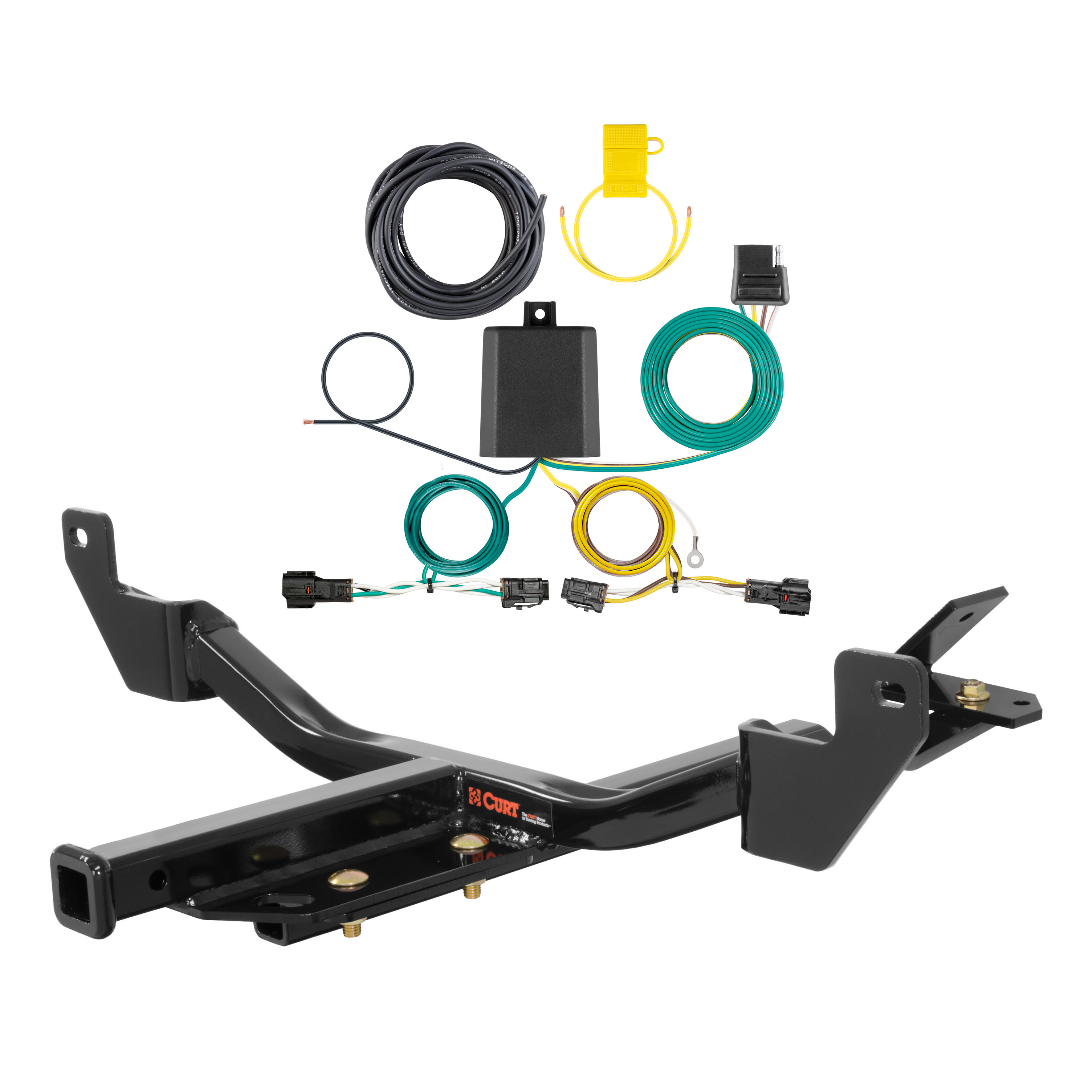 11 - 17 Buick Regal Curt 1-1/4", Class 2 Trailer Tow Hitch + 4-flat Wiring Kit 12115 thumbnail 0