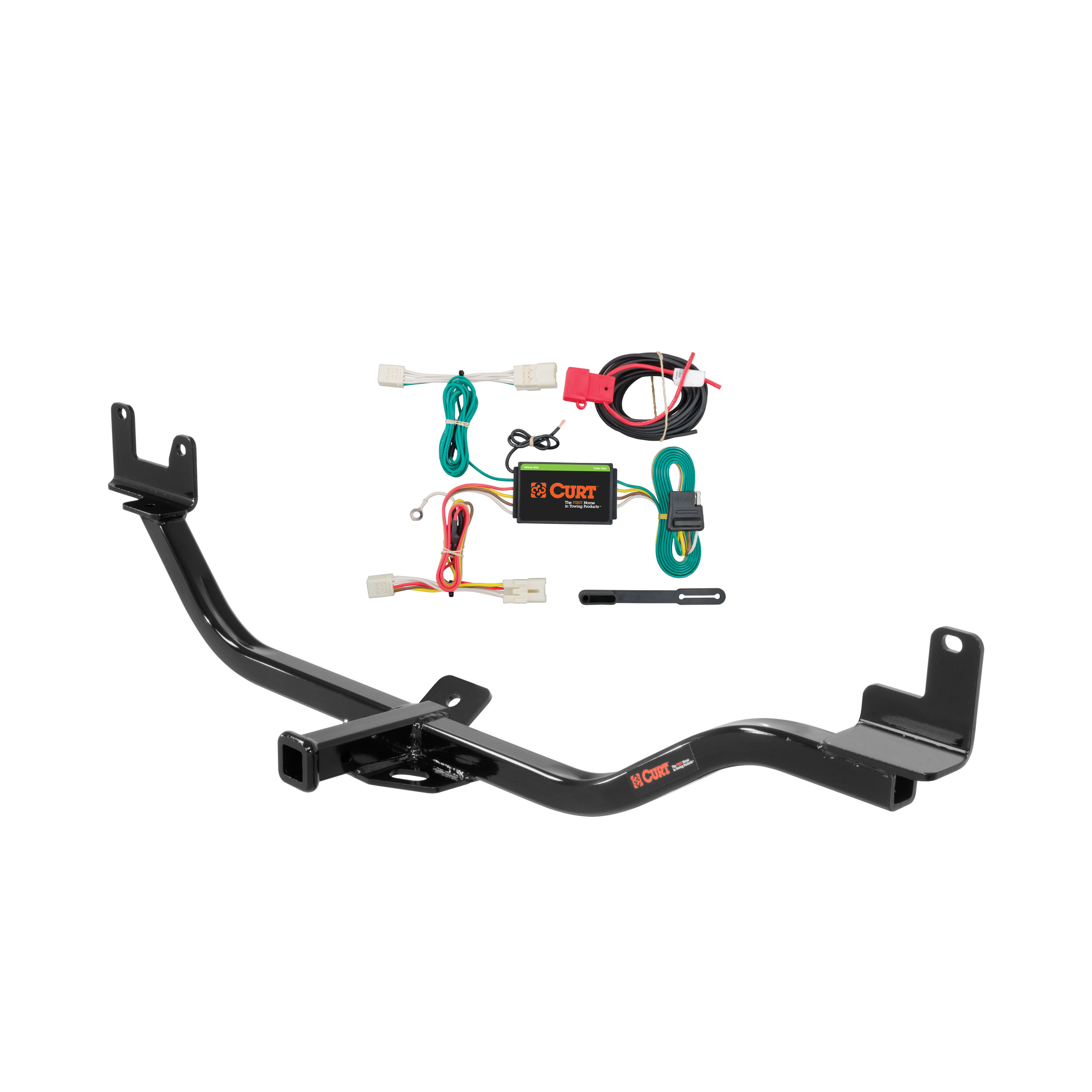 14 - 17 Hyundai Elantra GT Curt 1-1/4", Class 1 Trailer Tow Hitch + 4-flat Wiring Kit 11400 thumbnail 0