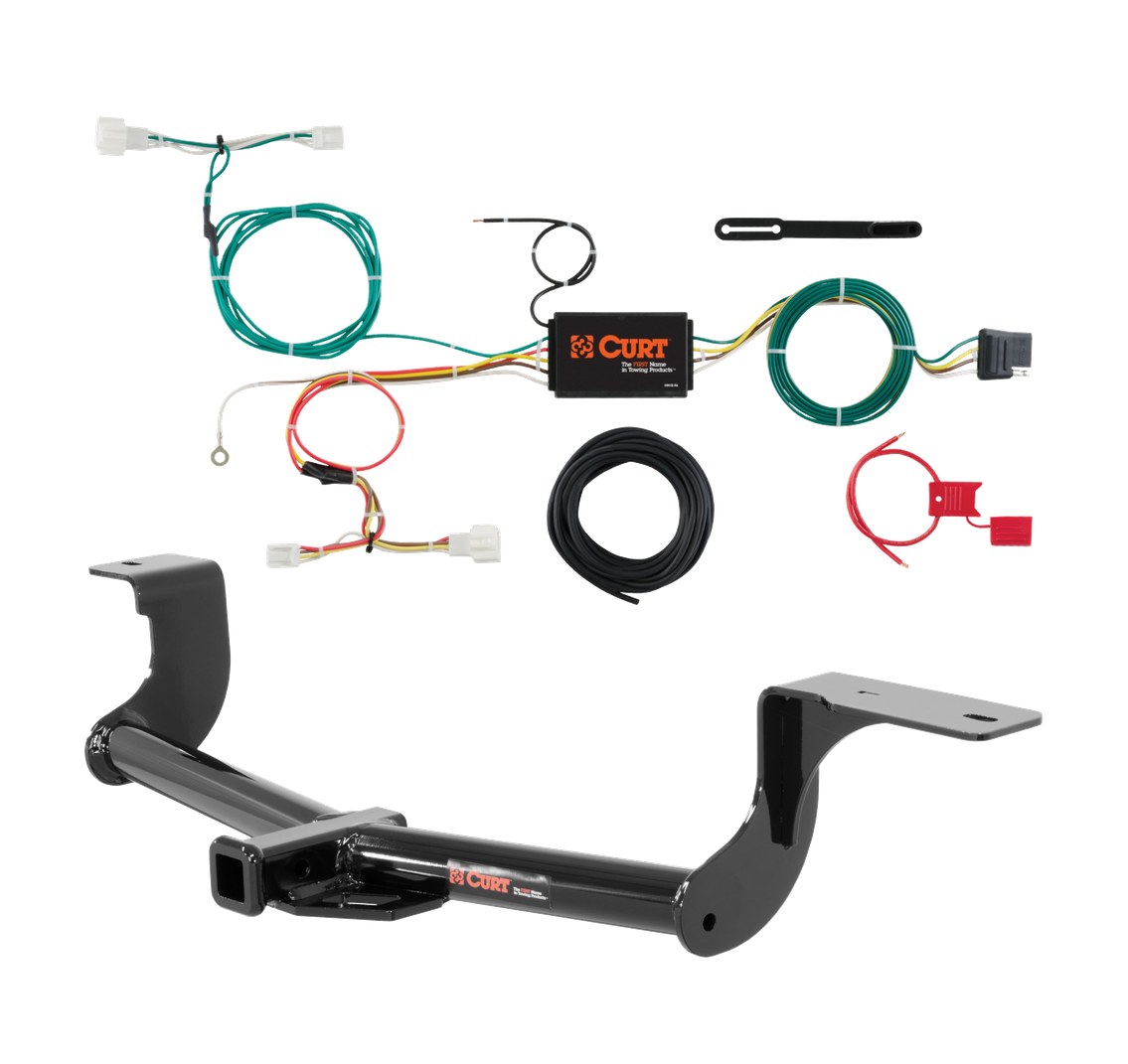 2016 - 2022 Honda HR-V Curt 1-1/4", Class 1 Trailer Tow Hitch + 4-flat Wiring Kit 11416 thumbnail 0