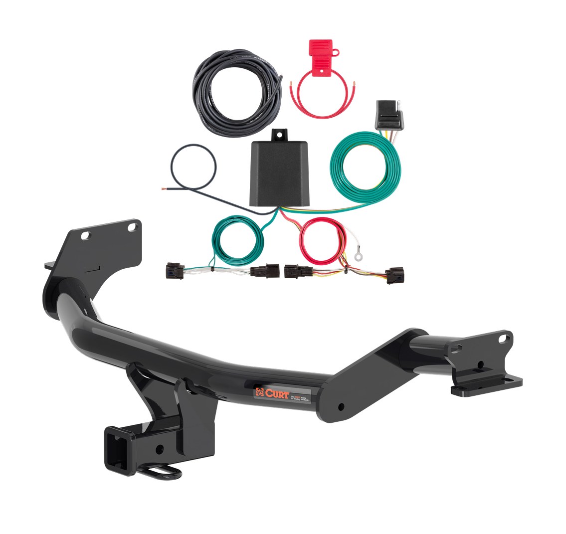 2023 - 2024 Hyundai Palisade Curt 2", Class 3 Trailer Tow Hitch + 4-flat Wiring Kit 13427 thumbnail 0
