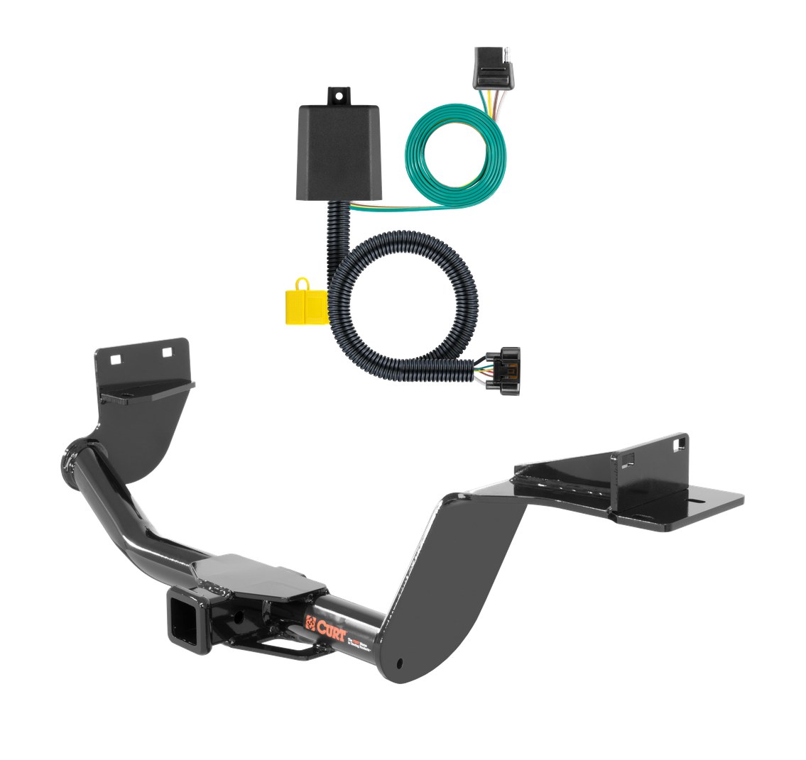 2019 - 2020 Hyundai Santa Fe Curt 2", Class 3 Trailer Tow Hitch + 4-flat Wiring Kit 13195 thumbnail 0