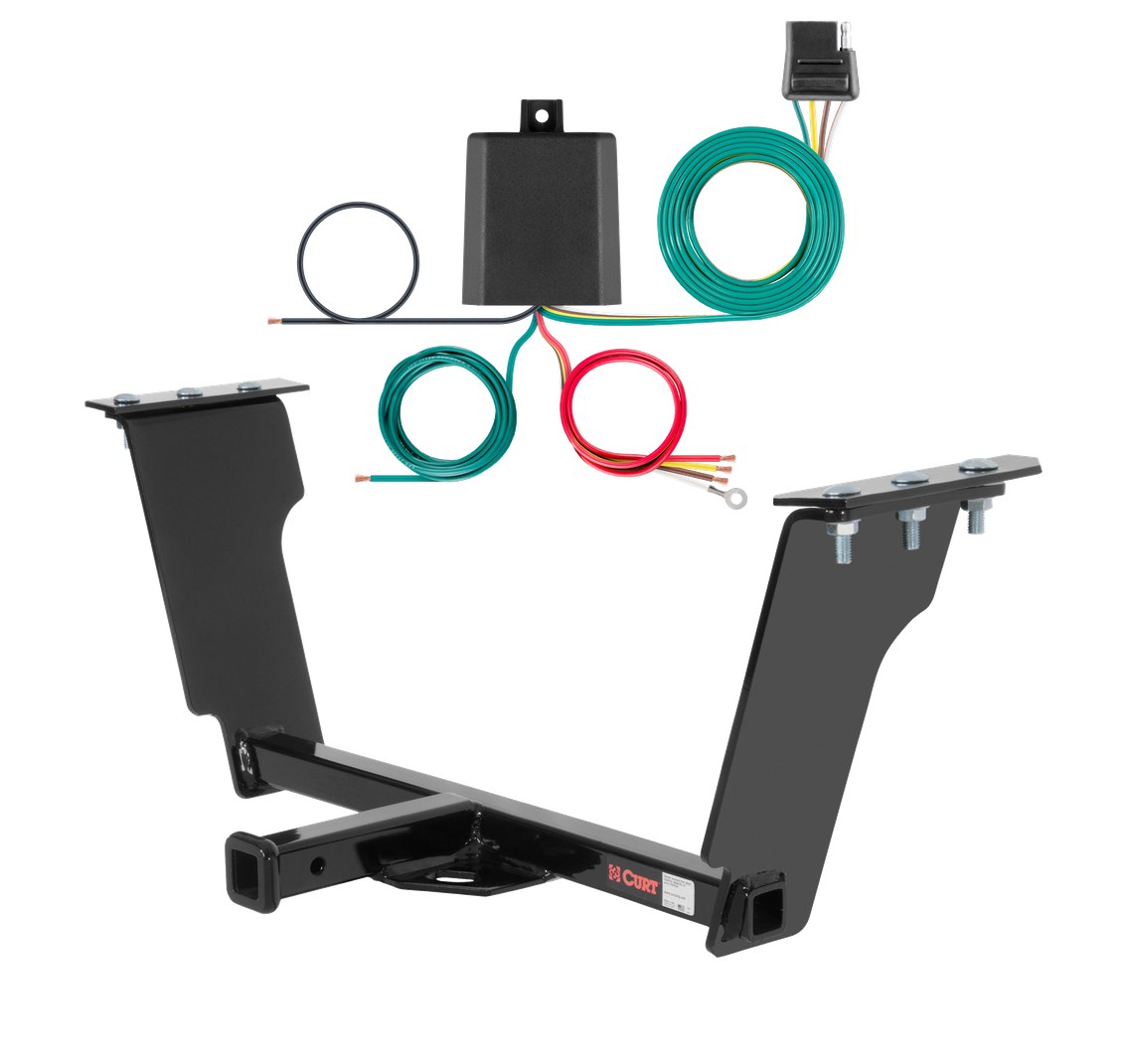 2003 - 2007 Cadillac CTS Sedan Curt 1-1/4", Class 1 Trailer Tow Hitch + 4-flat Wiring Kit 11307 thumbnail 0