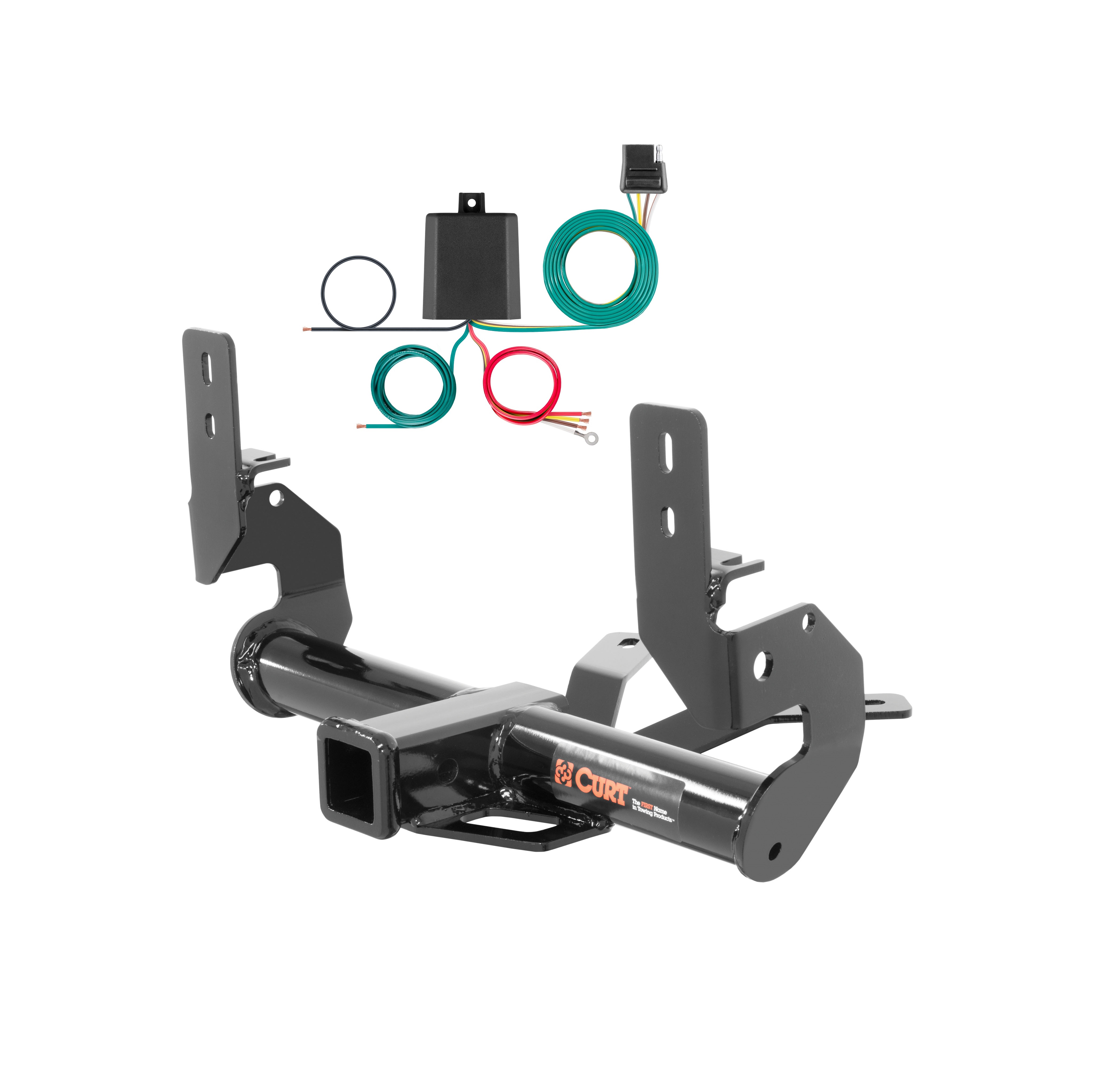 09 - 12 Audi Q5 Excluding hybrid Curt 2", Class 3 Trailer Tow Hitch + 4-flat Wiring Kit 13136 thumbnail 0