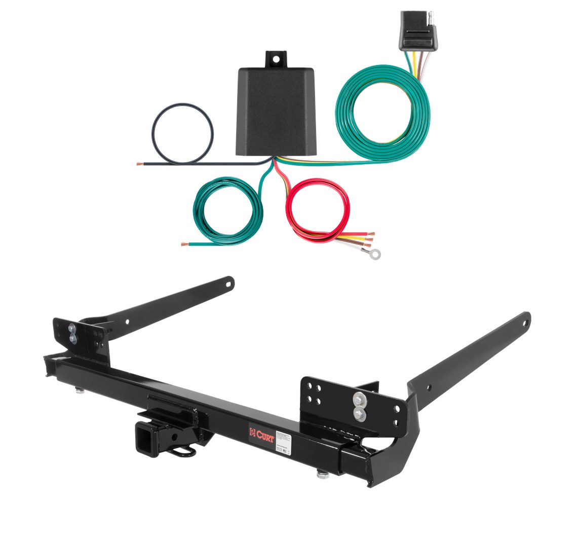1978 - 1983 Jeep CJ5 Curt 2", Class 3 Trailer Tow Hitch + 4-flat Wiring Kit 13412 thumbnail 0