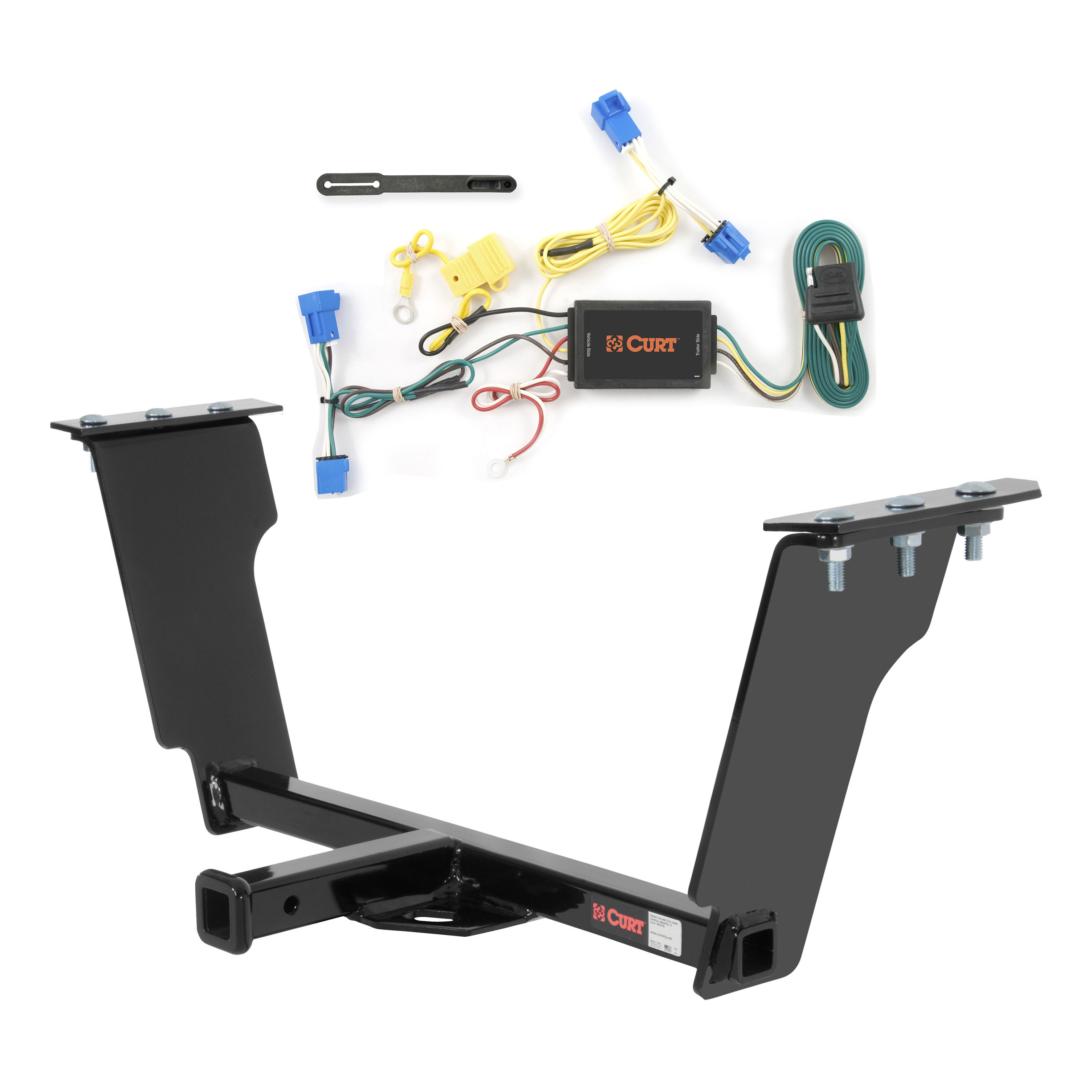 08 - 13 Cadillac CTS Sedan Curt 1-1/4", Class 1 Trailer Tow Hitch + 4-flat Wiring Kit 11307 thumbnail 0