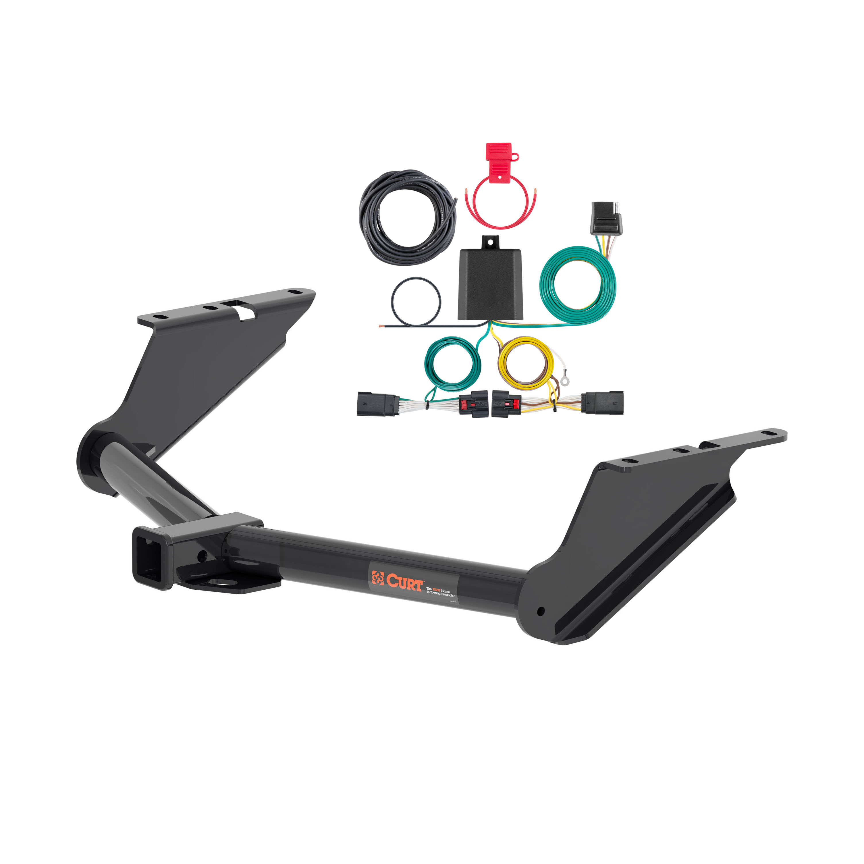 20 - 24 Jeep Gladiator Curt 2", Class 3 Trailer Tow Hitch + 4-flat Wiring Kit 13503 thumbnail 0