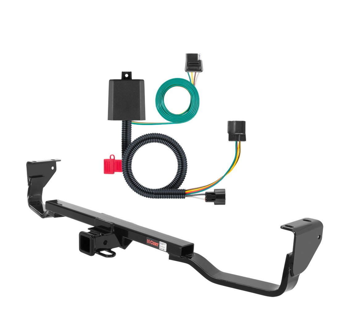 2007 - 2009 Hyundai Santa Fe Curt 2", Class 3 Trailer Tow Hitch + 4-flat Wiring Kit 13538-5 thumbnail 0