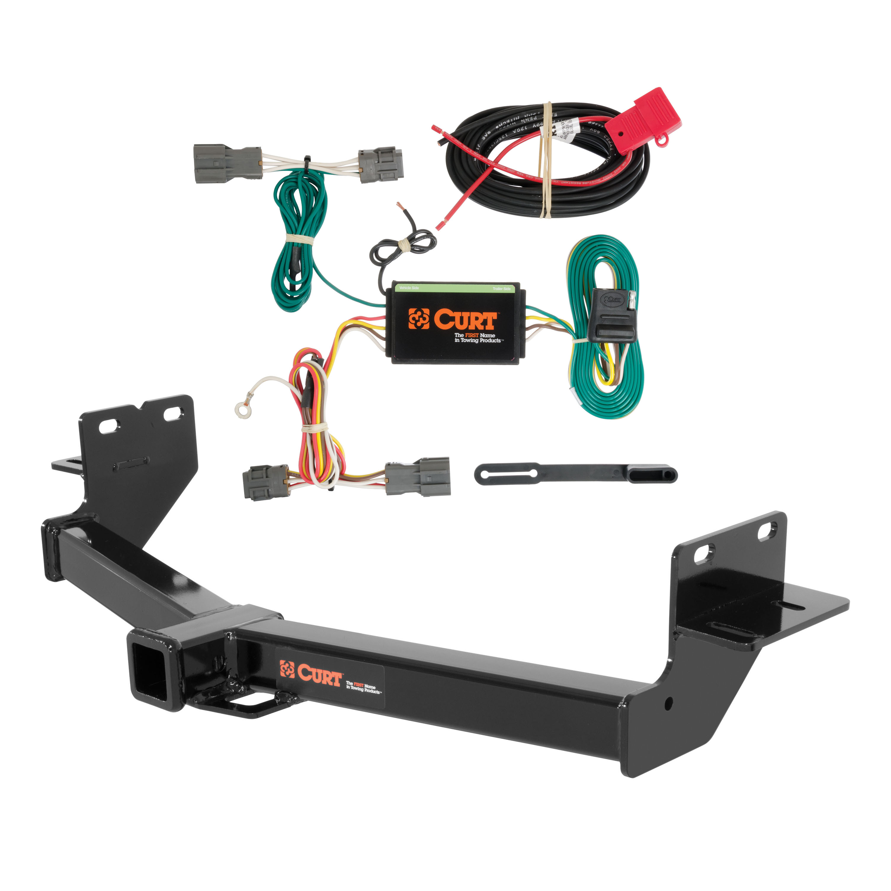 13 - 18 Hyundai Santa Fe Curt 2", Class 3 Trailer Tow Hitch + 4-flat Wiring Kit 13153-3 thumbnail 0