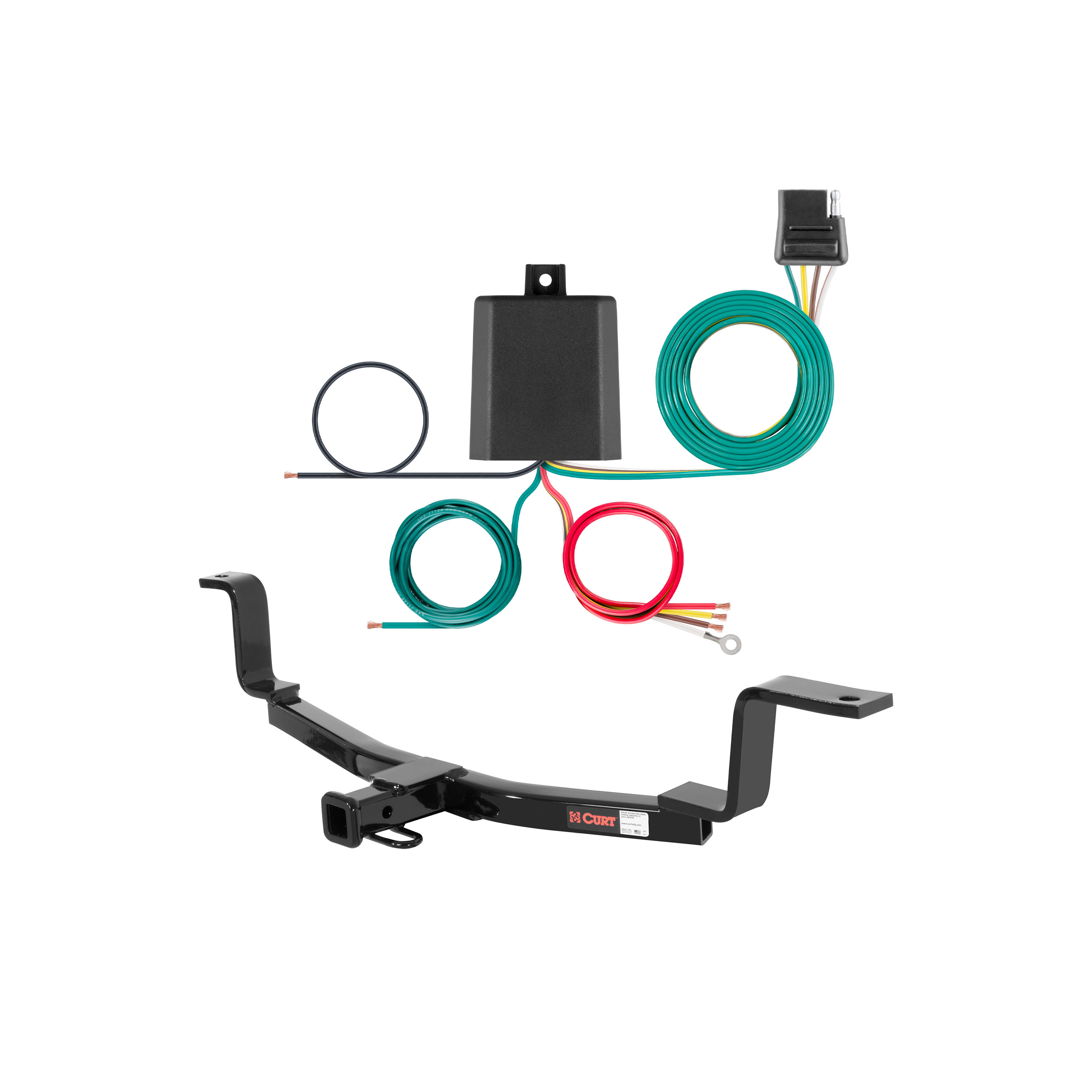 01 - 06 Hyundai Elantra Sedan Curt 1-1/4", Class 1 Trailer Tow Hitch + 4-flat Wiring Kit 11220-1 thumbnail 0