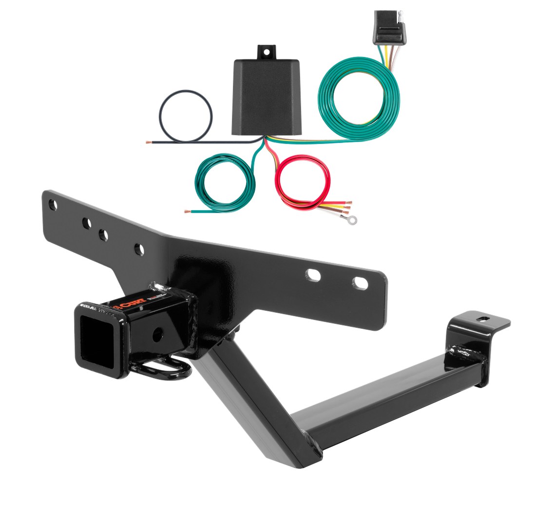 2000 - 2006 BMW X5 Curt 2", Class 3 Trailer Tow Hitch + 4-flat Wiring Kit 13162 thumbnail 0