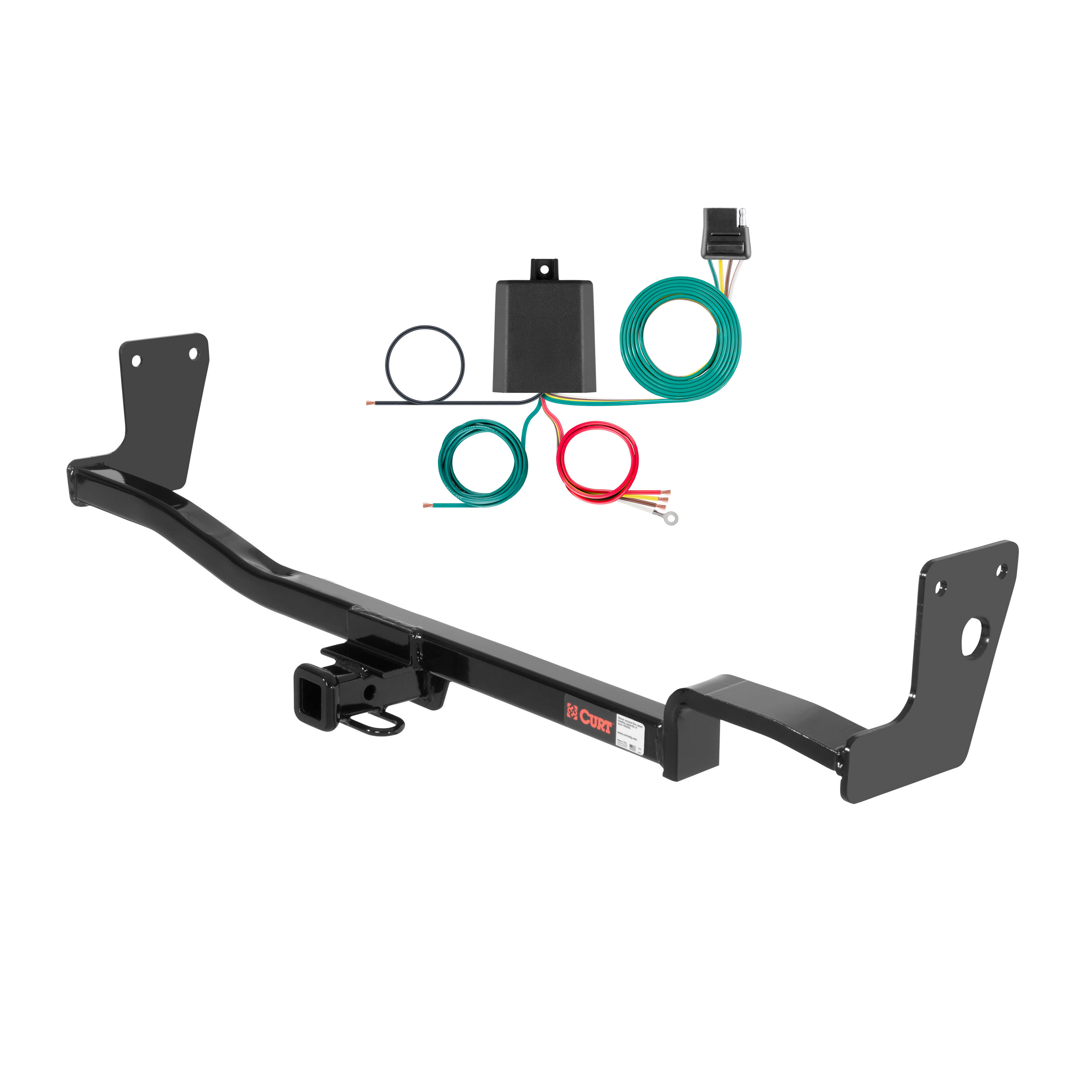 06 - 10 Hyundai Sonata Curt 1-1/4", Class 1 Trailer Tow Hitch + 4-flat Wiring Kit 11216 thumbnail 0