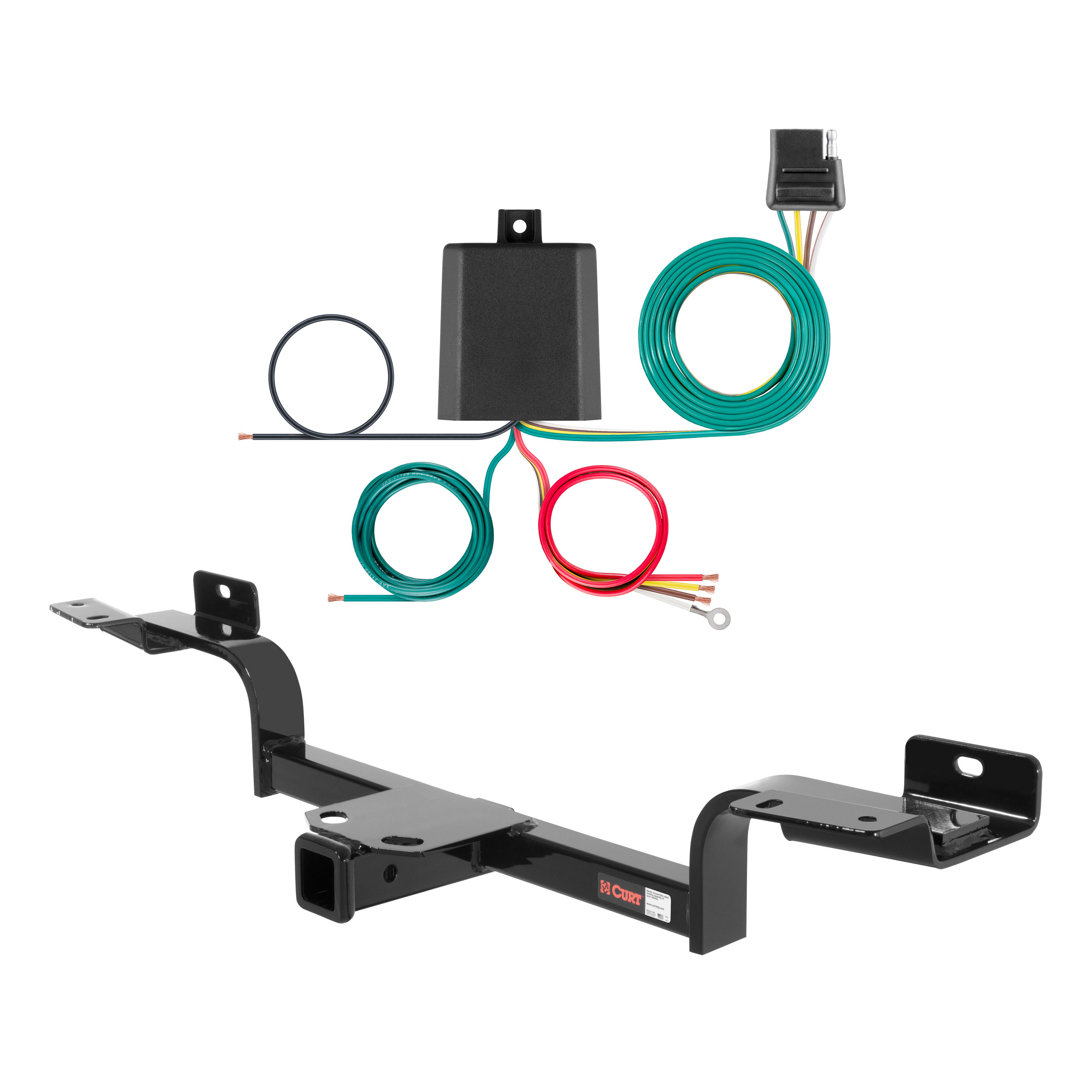 03 - 08 Infiniti FX45 Curt 2", Class 3 Trailer Tow Hitch + 4-flat Wiring Kit 13558 thumbnail 0