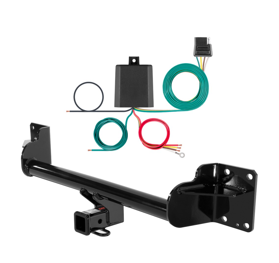 2008 - 2013 BMW X6 Curt 2", Class 3 Trailer Tow Hitch + 4-flat Wiring Kit 13114 thumbnail 0