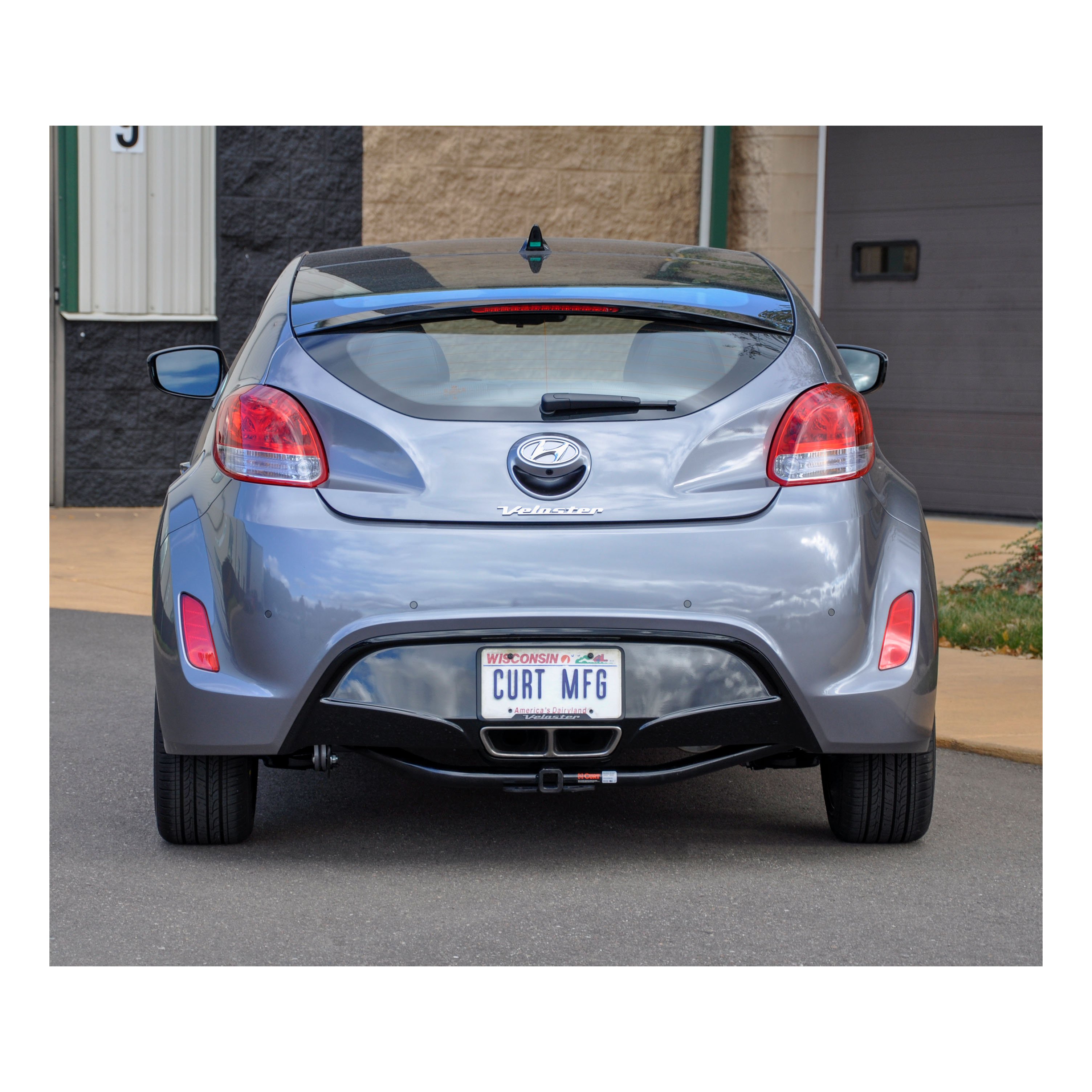 2012 - 2017 Hyundai Veloster Curt 1-1/4", Class 1 Trailer Tow Hitch + 4-flat Wiring Kit 11254 thumbnail 8