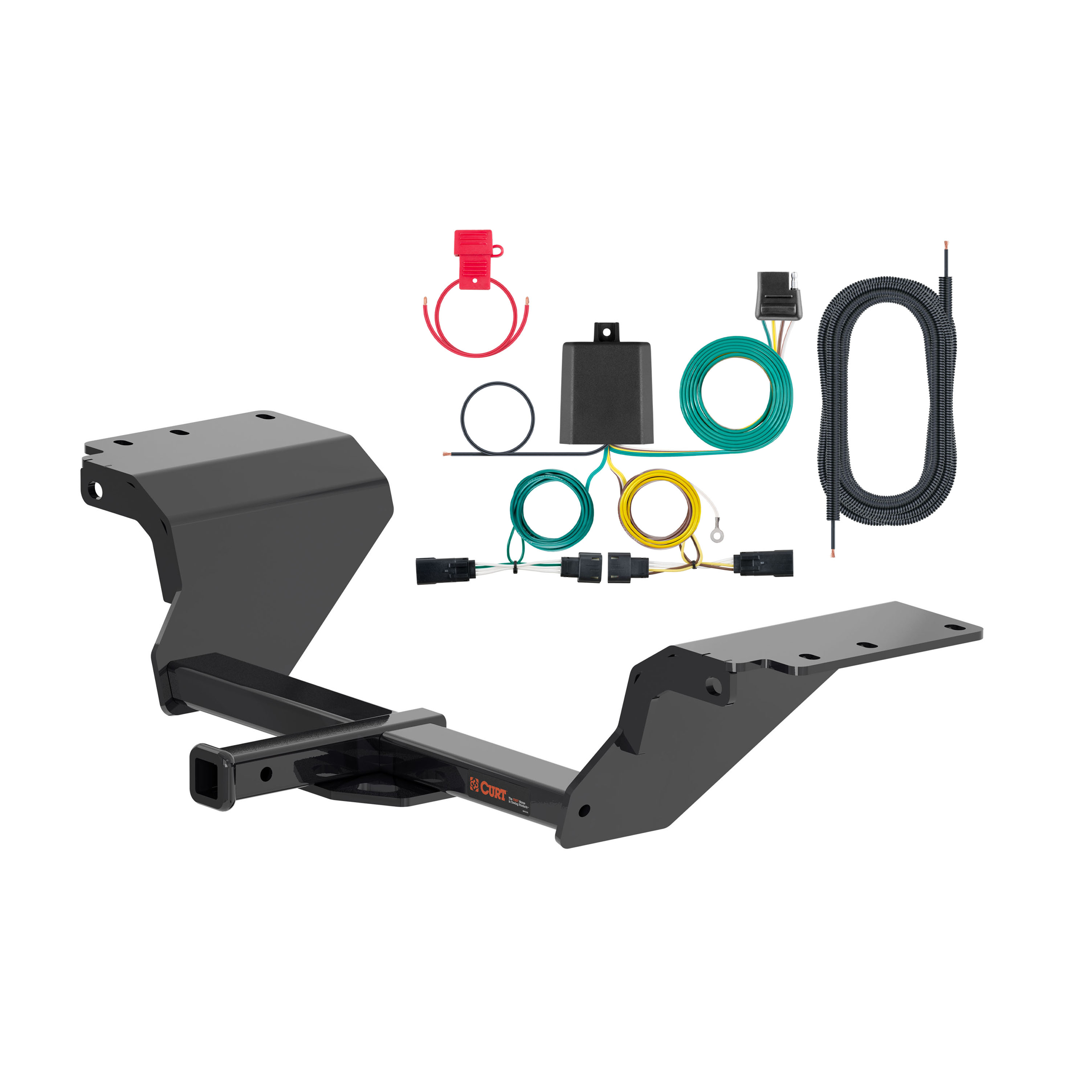 18 - 20 Buick Regal Sportback Excluding AWD Curt 1-1/4", Class 2 Trailer Tow Hitch + 4-flat Wiring Kit 12185 thumbnail 0