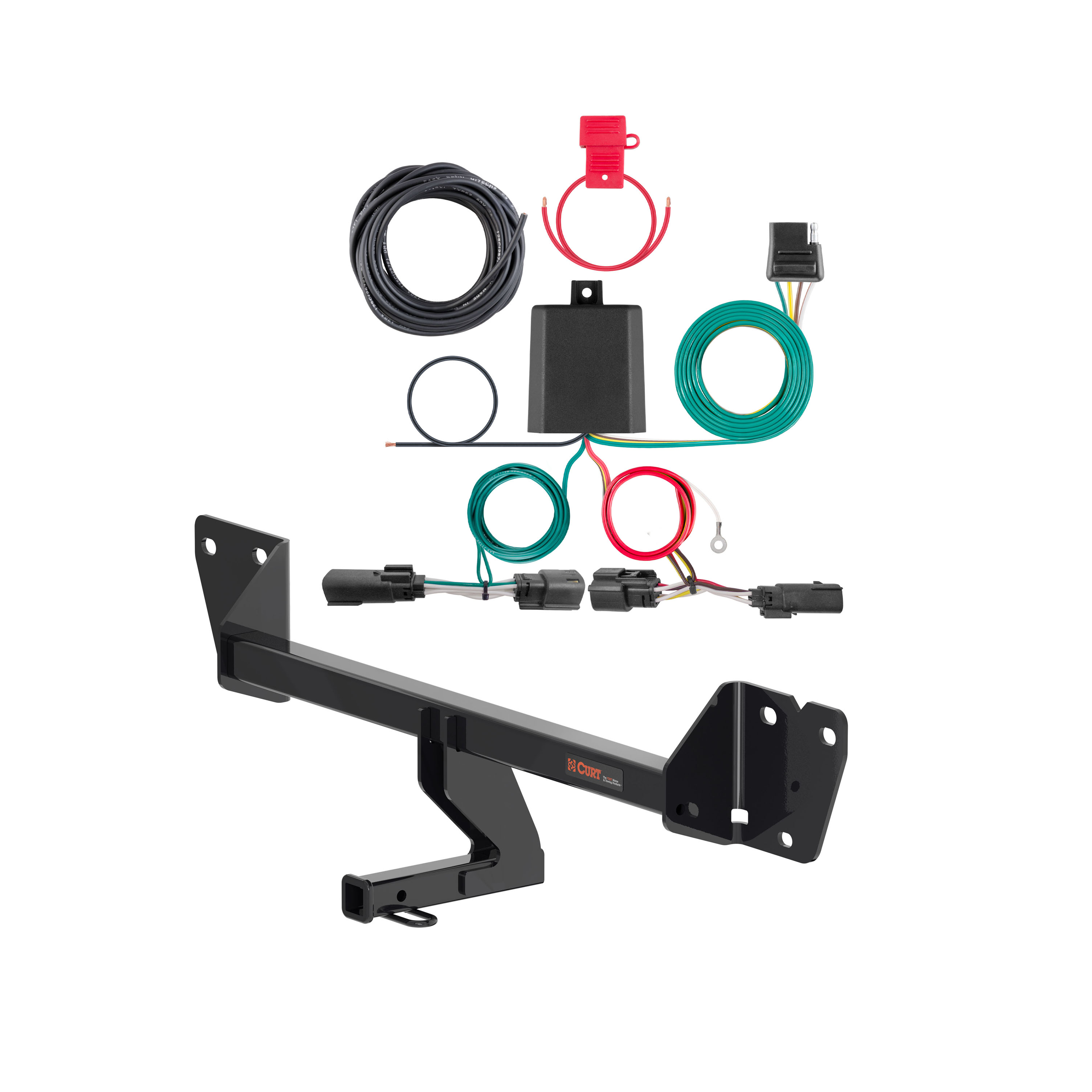 20 - 24 Buick Encore GX Excluding hands free liftgate & With LED taillights Curt 1-1/4", Class 1 Trailer Tow Hitch + 4-flat Wiring Kit 11612-1 thumbnail 0