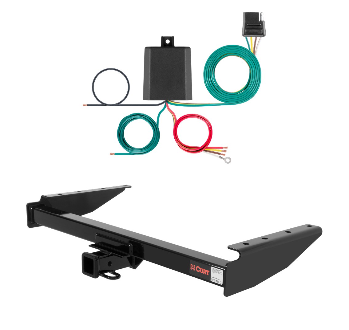 1993 Jeep Grand Cherokee Curt 2", Class 3 Trailer Tow Hitch + 4-flat Wiring Kit 13048 thumbnail 0
