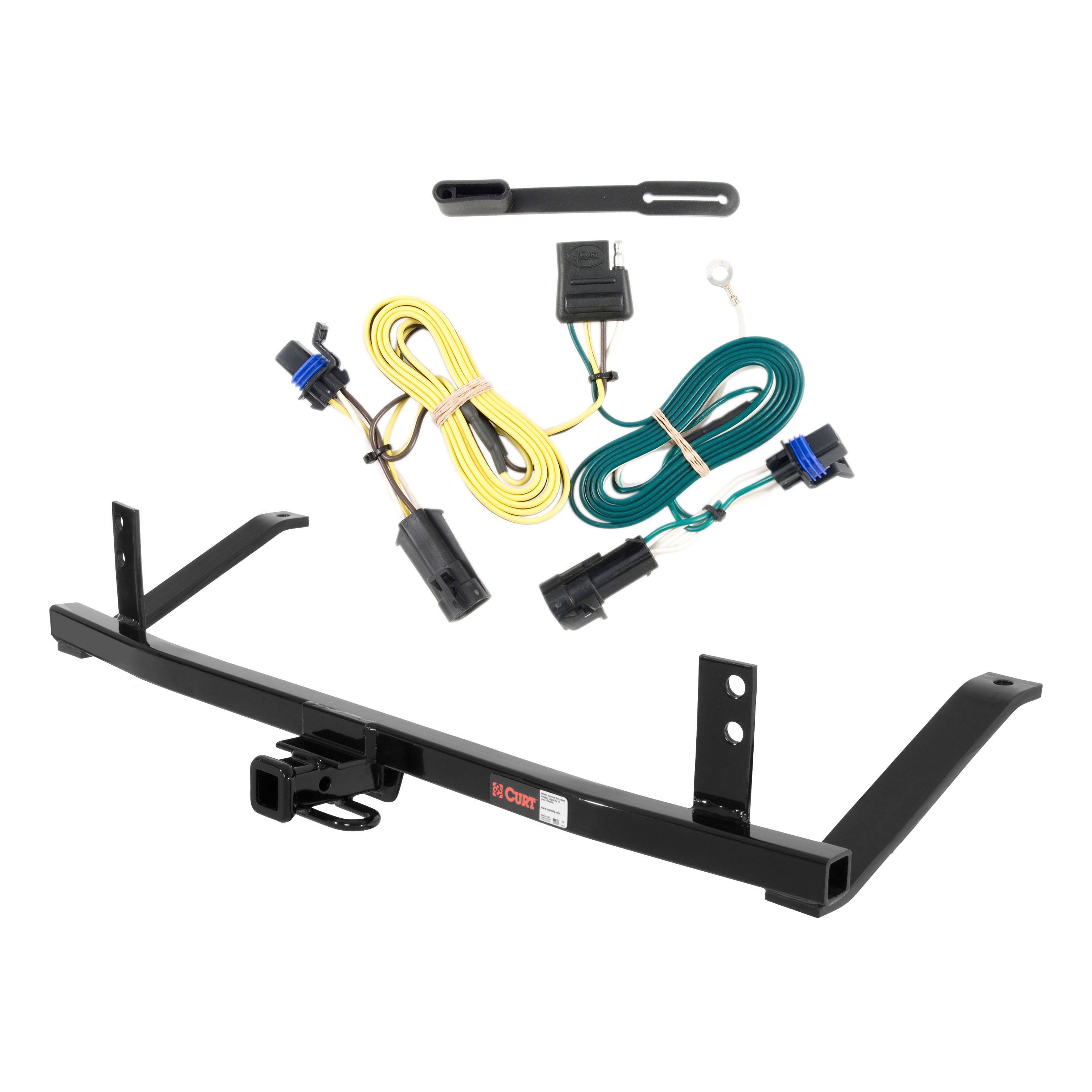 04 - 07 Chevrolet Malibu Hatchback w/o LED Tailights, excluding Maxx SS Curt 1-1/4", Class 2 Trailer Tow Hitch + 4-flat Wiring Kit 12280 thumbnail 0