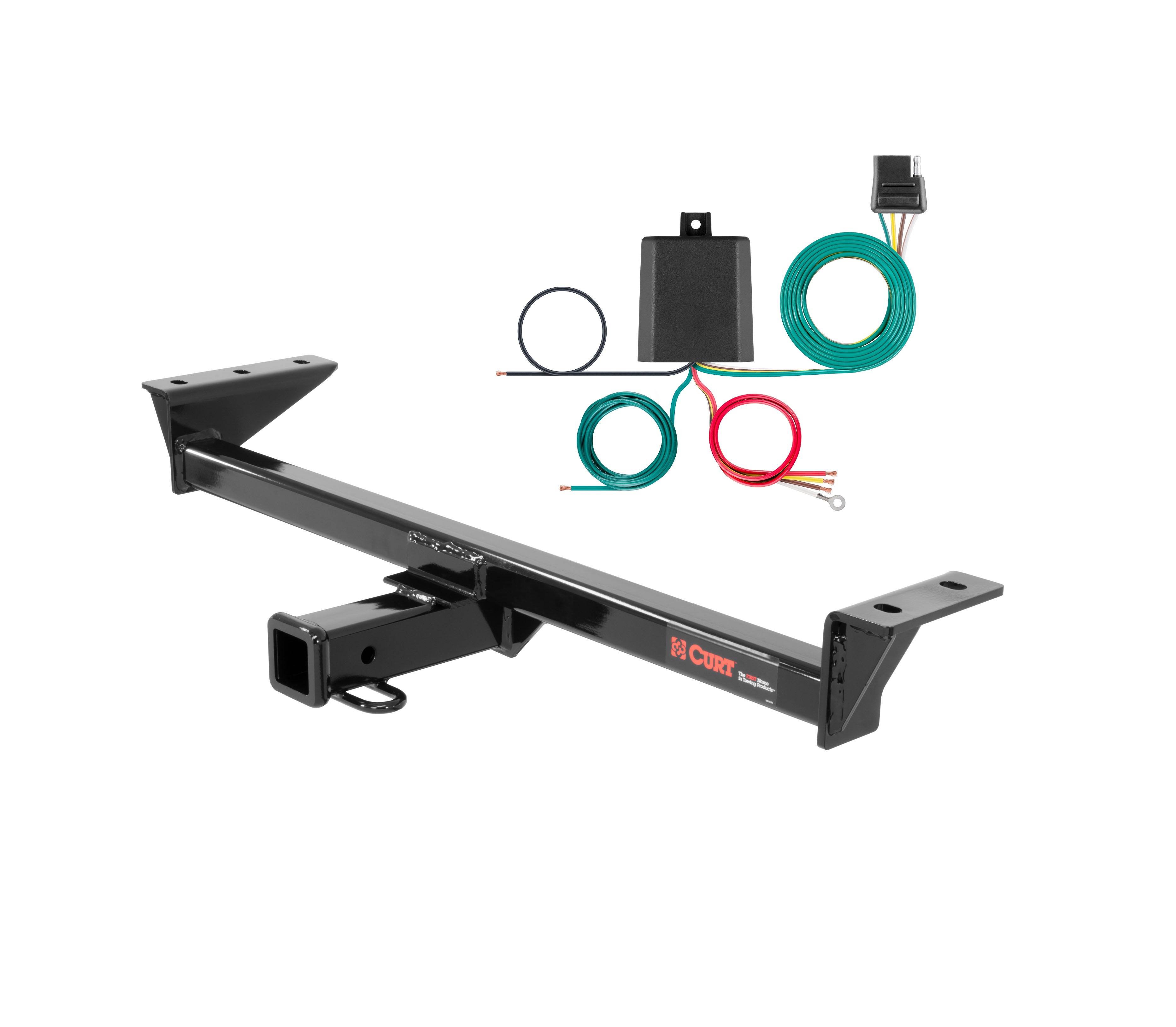 16 - 22 BMW X1  Curt 2", Class 3 Trailer Tow Hitch + 4-flat Wiring Kit 13303 thumbnail 0