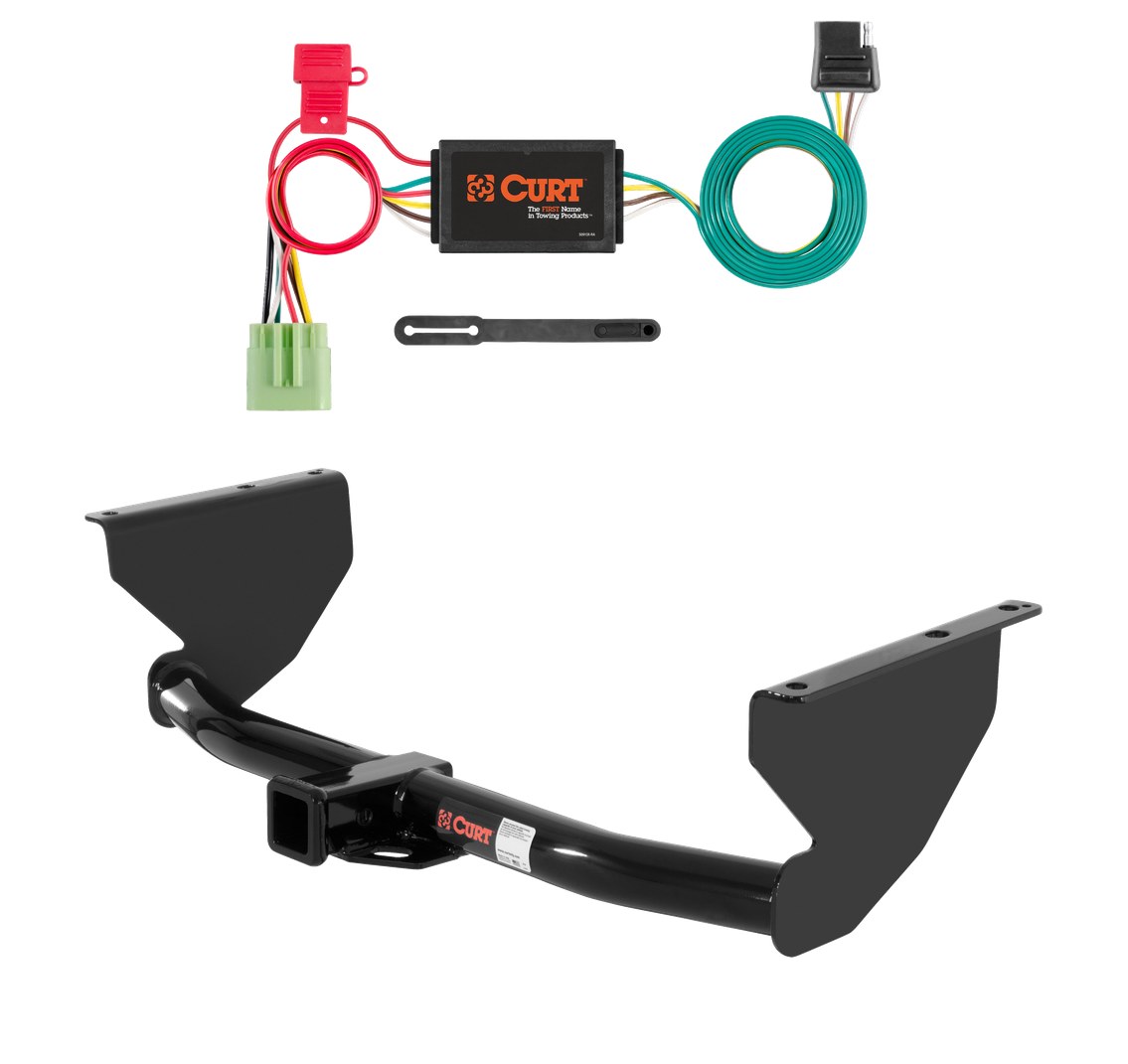 2000 - 2004 Jeep Grand Cherokee Curt 2", Class 3 Trailer Tow Hitch + 4-flat Wiring Kit 13051 thumbnail 0