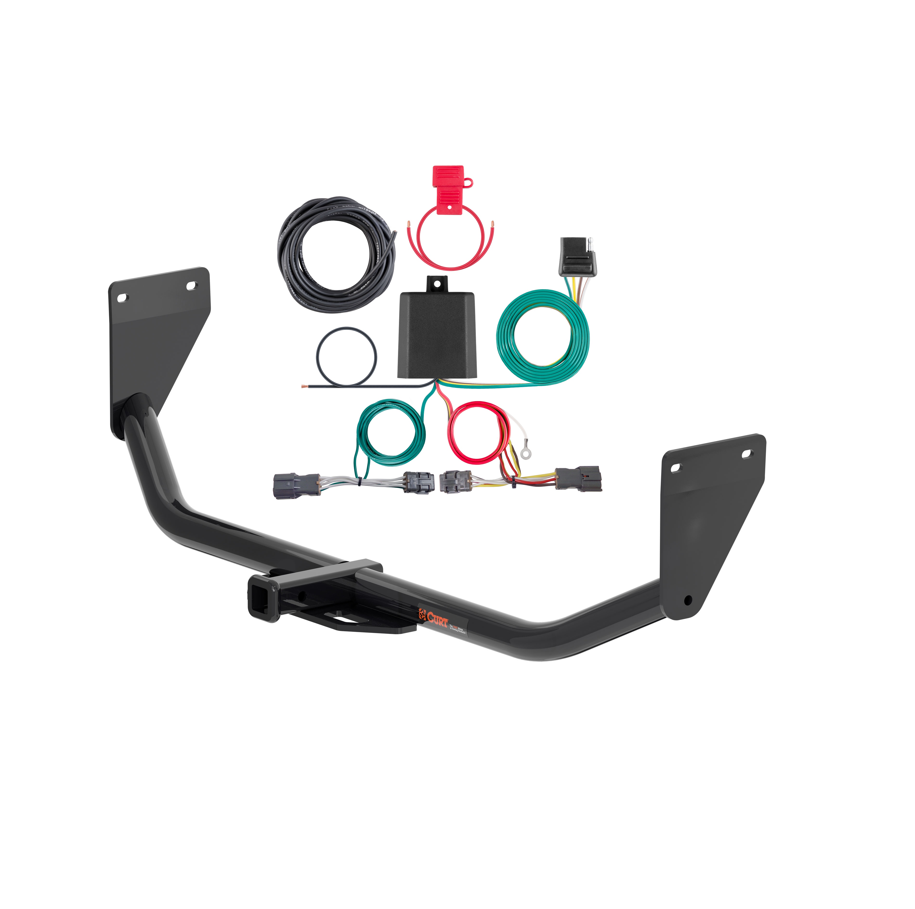 19 - 21 Hyundai Veloster Excluding Veloster N Curt 1-1/4", Class 1 Trailer Tow Hitch + 4-flat Wiring Kit 11550 thumbnail 0