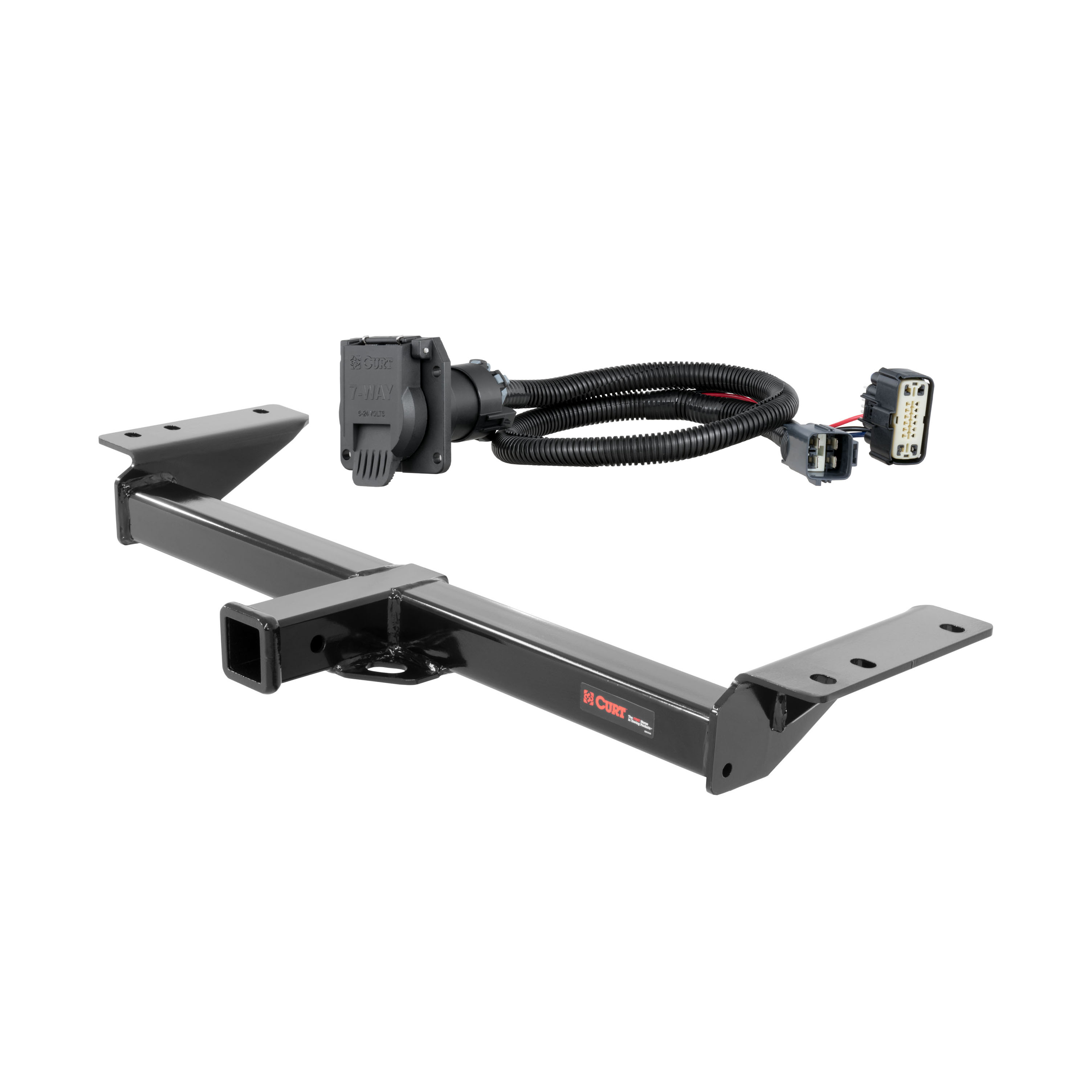 17 - 24 Cadillac XT5 Excluding Platinum Curt 2", Class 3 Trailer Tow Hitch + 7-way Wiring Kit 13285 thumbnail 0