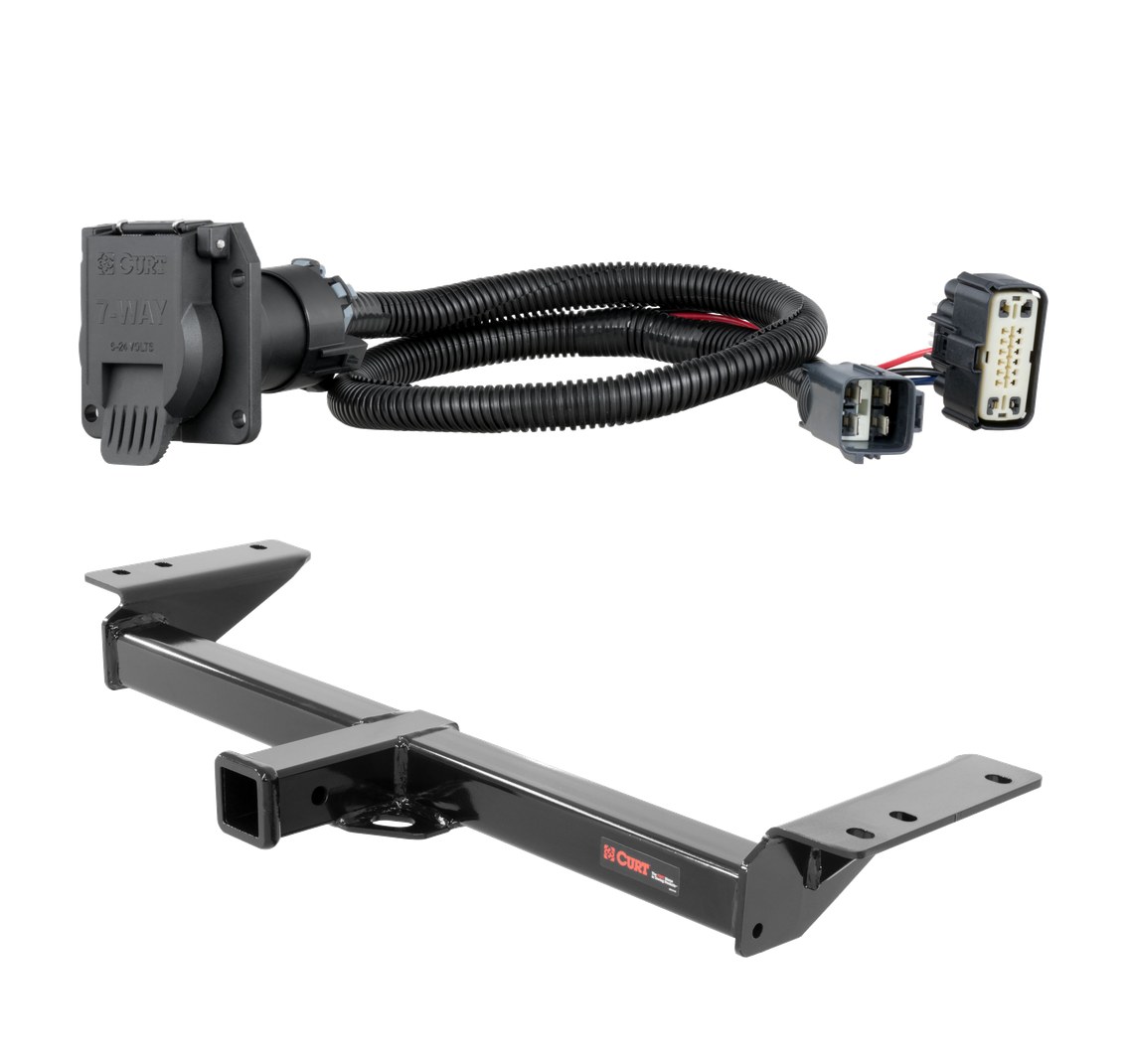 2017 - 2026 Cadillac XT5 Excluding Platinum Curt 2", Class 3 Trailer Tow Hitch + 7-way Wiring Kit 13285 thumbnail 0