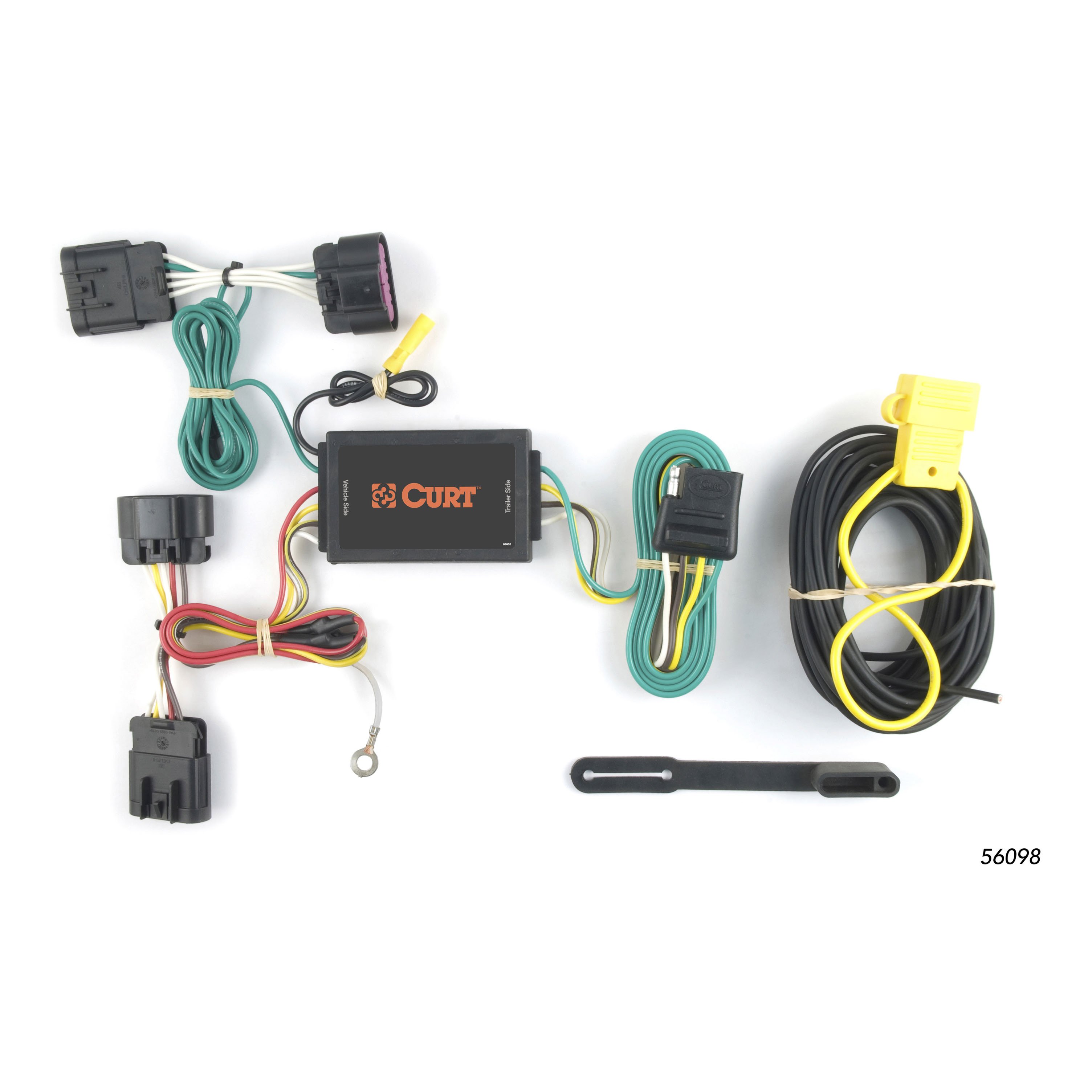2010 - 2016 Buick LaCrosse Curt 1-1/4", Class 2 Trailer Tow Hitch + 4-flat Wiring Kit 12115 thumbnail 1