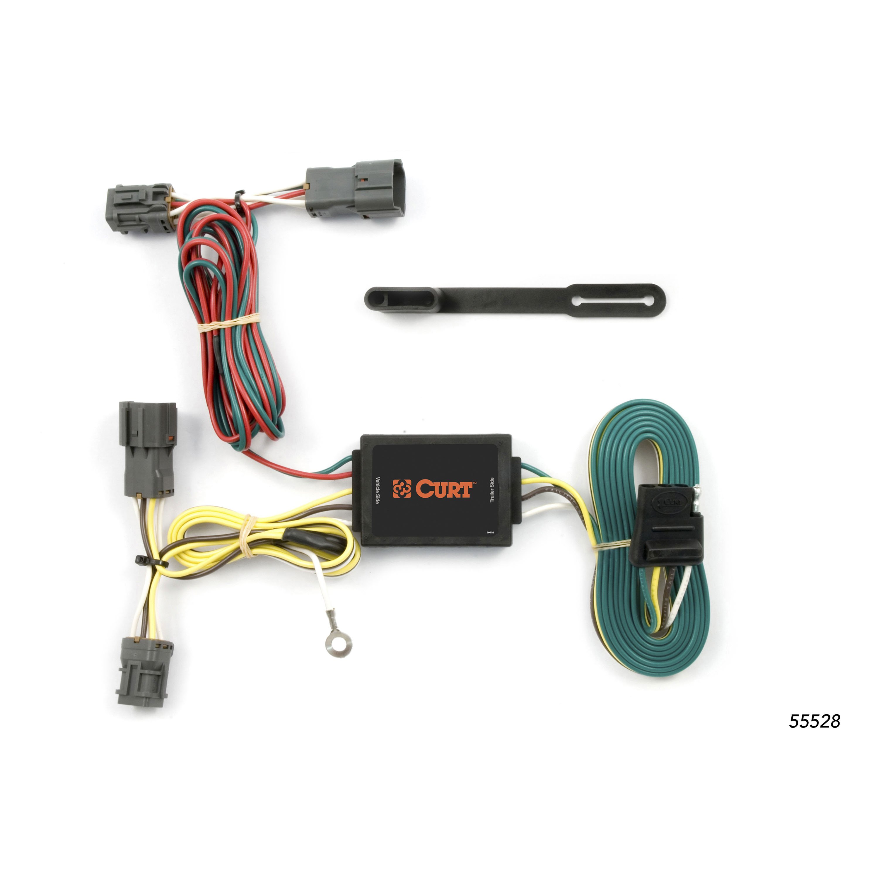 2005 - 2009 Hyundai Tucson Curt 2", Class 3 Trailer Tow Hitch + 4-flat Wiring Kit 13526 thumbnail 1