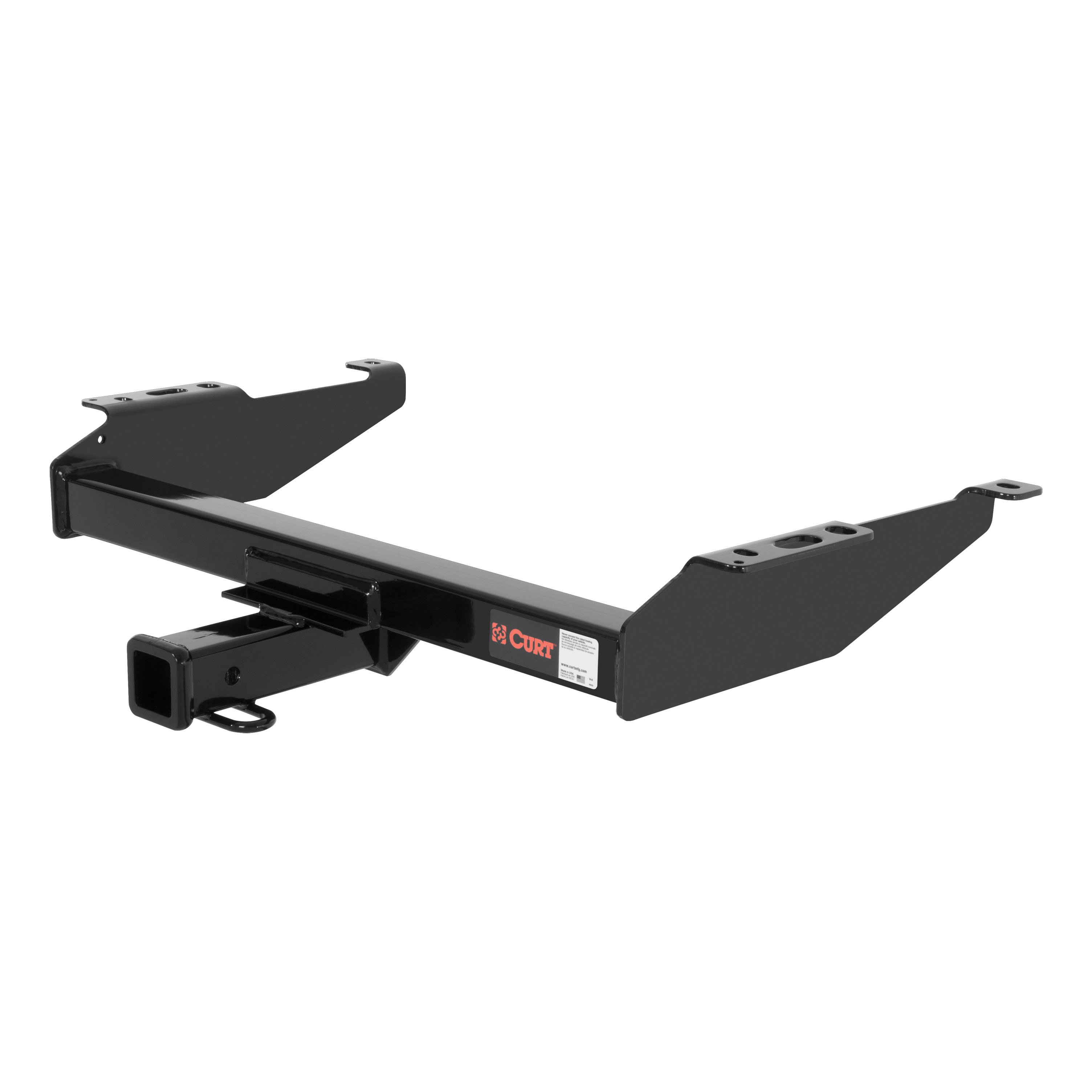 1988 - 2000 Chevrolet K2500 With dual exhaust Curt 2", Class 3 Trailer Tow Hitch + 4-flat Wiring Kit 13042 thumbnail 2