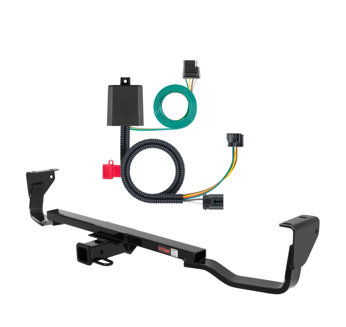 2007 - 2012 Hyundai Veracruz Curt 2", Class 3 Trailer Tow Hitch + 4-flat Wiring Kit 13545 thumbnail 0