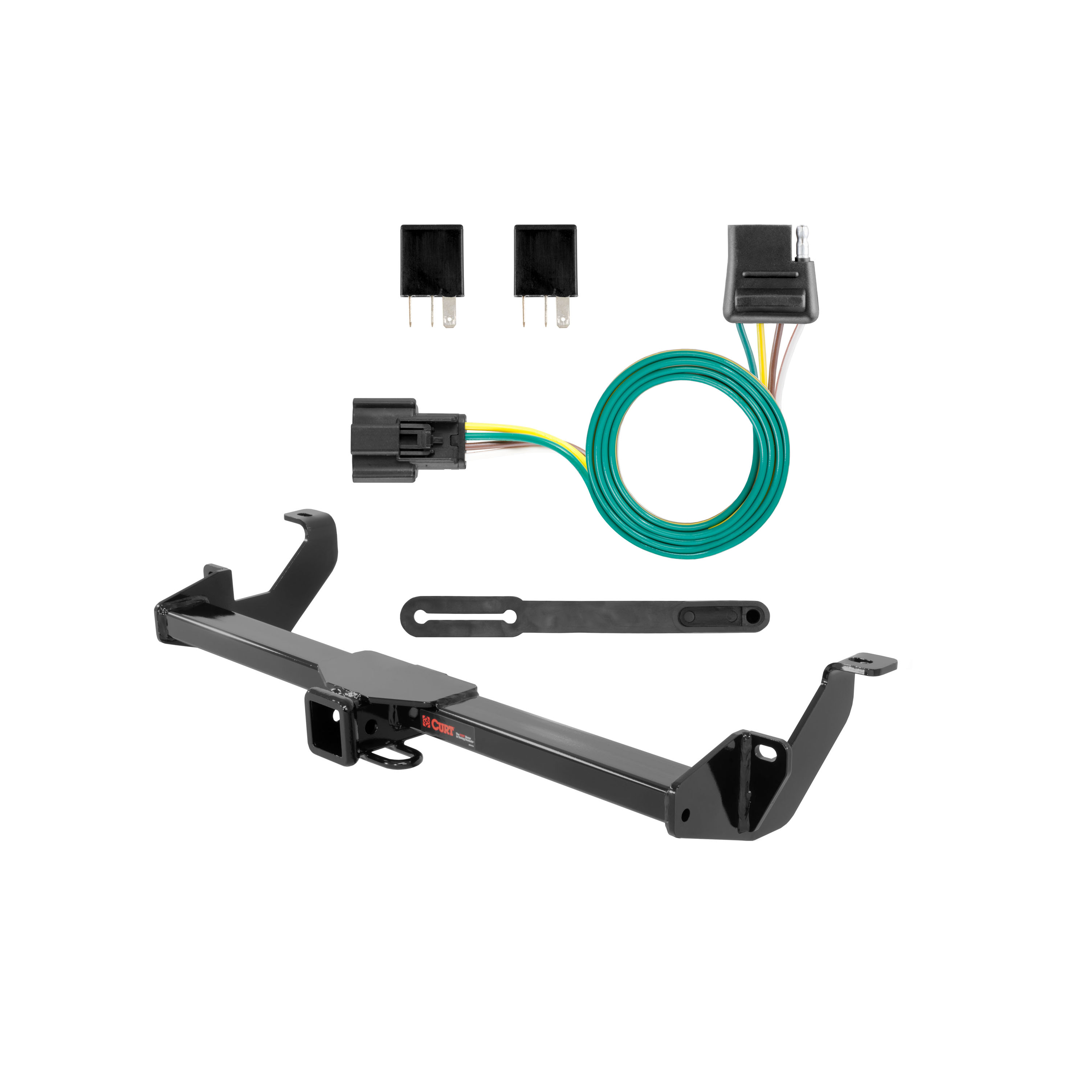17 - 18 Buick Envision Curt 2", Class 3 Trailer Tow Hitch + 4-flat Wiring Kit 13292 thumbnail 0