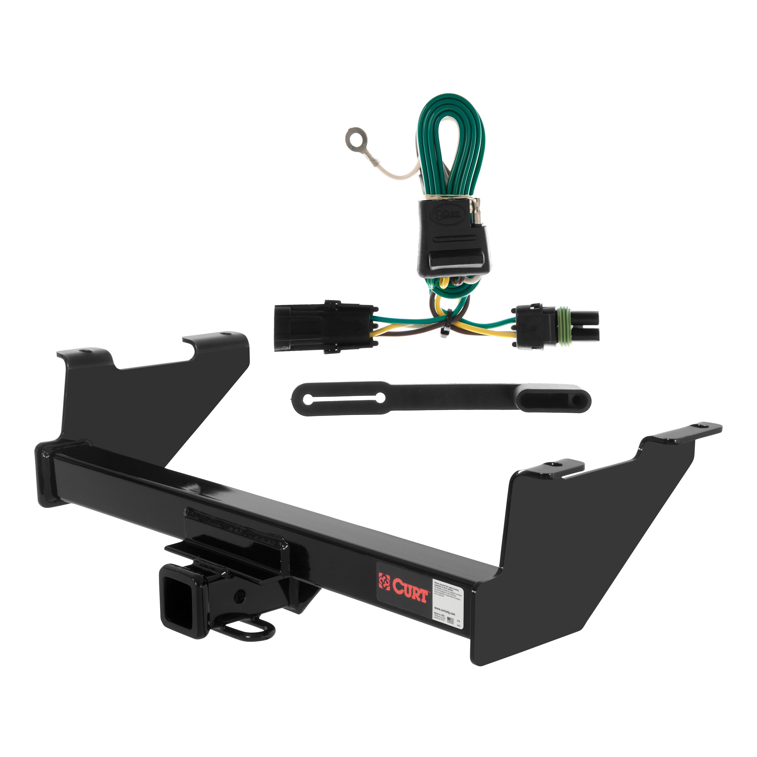 85 - 91 Chevrolet Blazer Full size Curt 2", Class 3 Trailer Tow Hitch + 4-flat Wiring Kit 13401 thumbnail 0