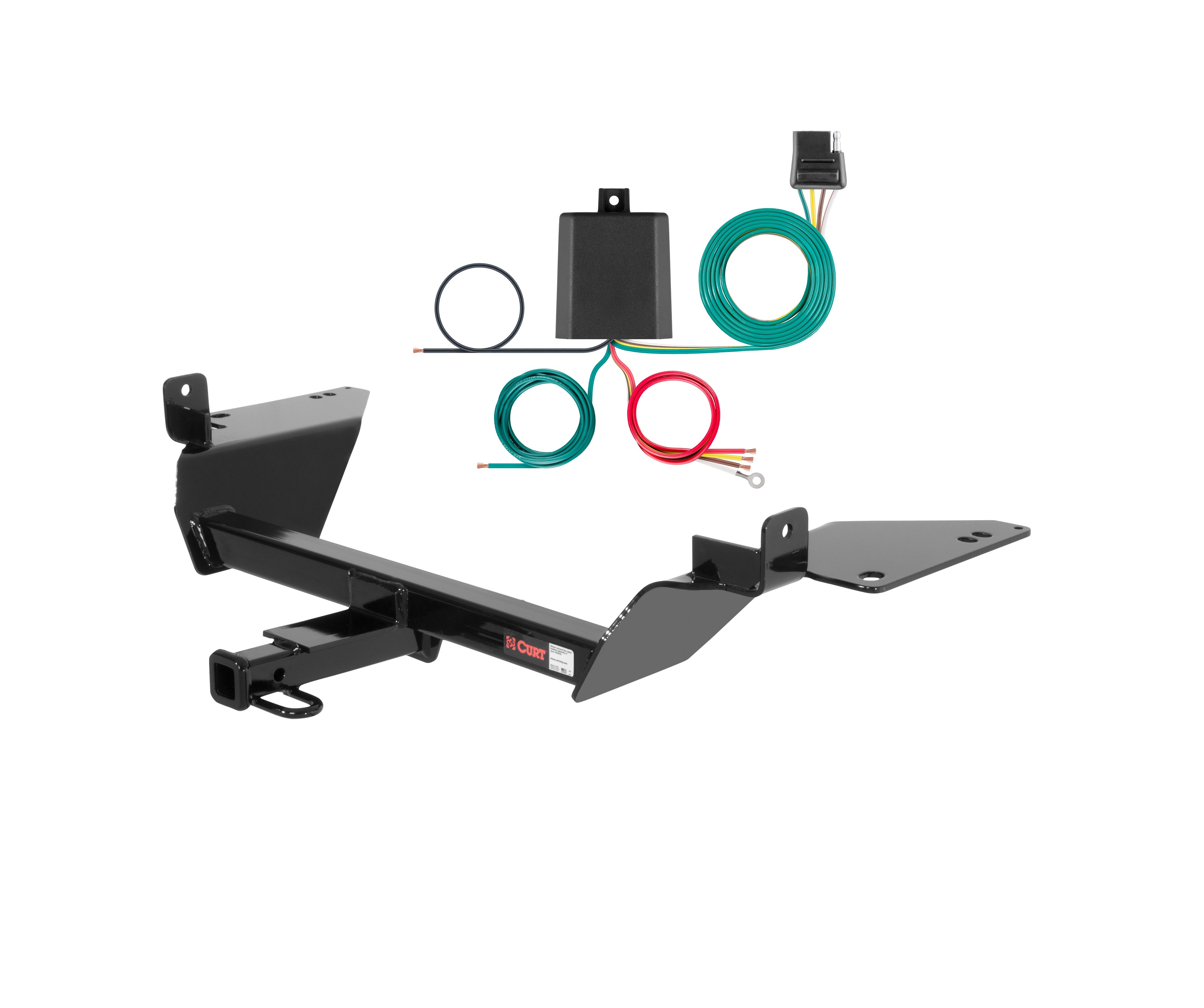 05 - 09 Buick Allure Curt 1-1/4", Class 2 Trailer Tow Hitch + 4-flat Wiring Kit 12239 thumbnail 0