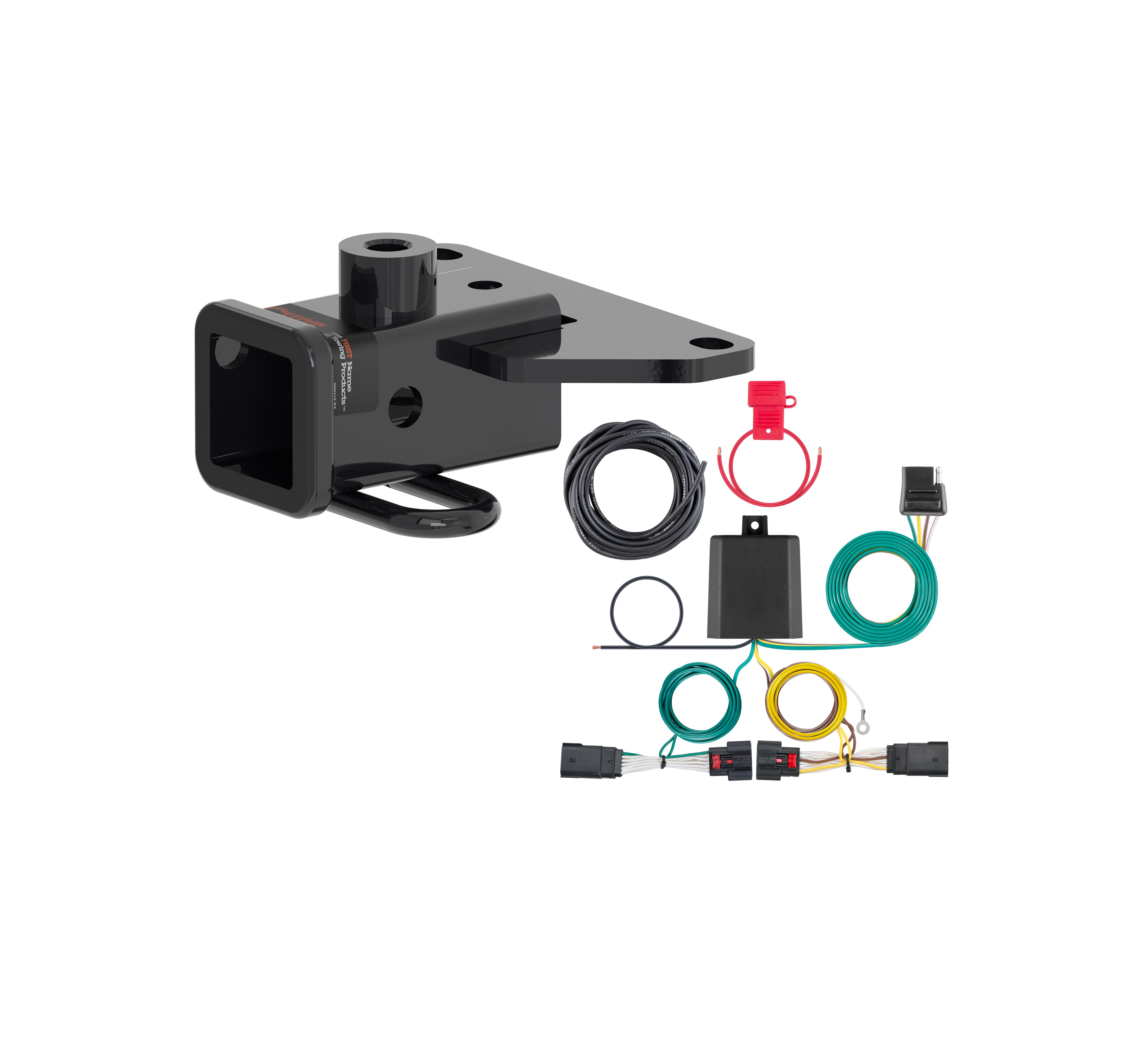 20 - 24 Jeep Gladiator Curt 2", Class 3 Trailer Tow Hitch + 4-flat Wiring Kit 13434 thumbnail 0