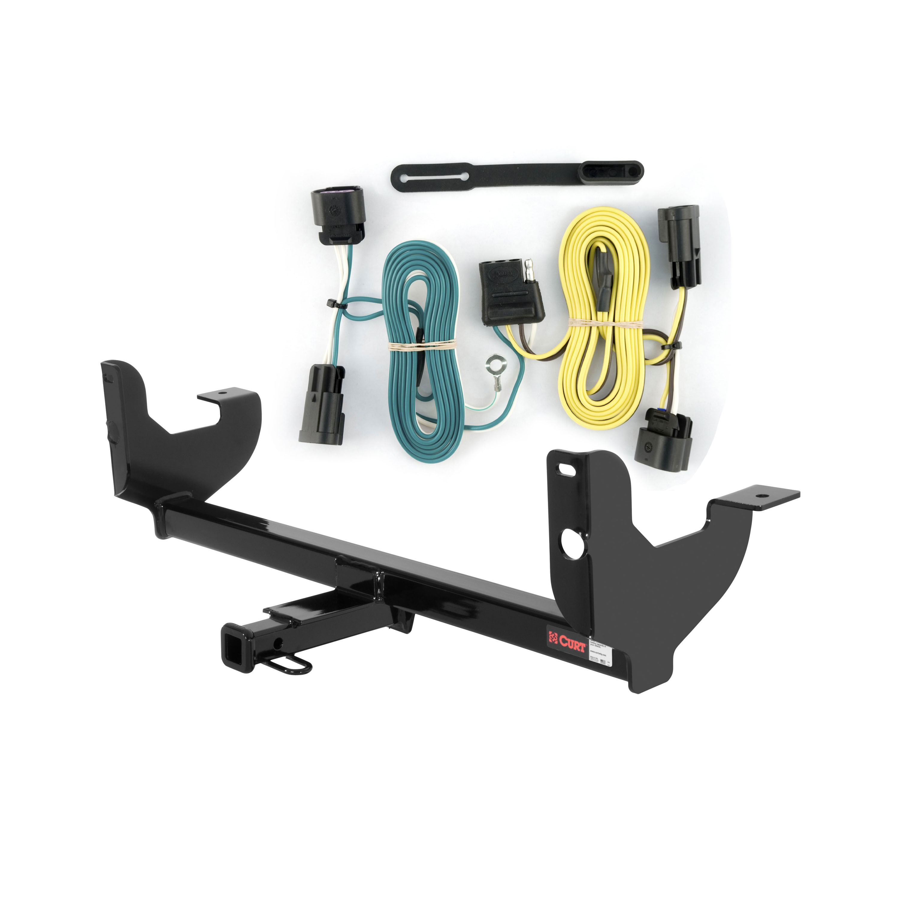 2008 - 2012 Chevrolet Malibu Sedan, excluding hybrid & LTZ Curt 1-1/4", Class 2 Trailer Tow Hitch + 4-flat Wiring Kit 12051 thumbnail 0
