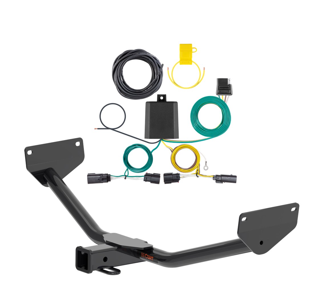 2024 - 2026 Chevrolet Trax Curt 2", Class 3 Trailer Tow Hitch + 4-flat Wiring Kit 13585 thumbnail 0